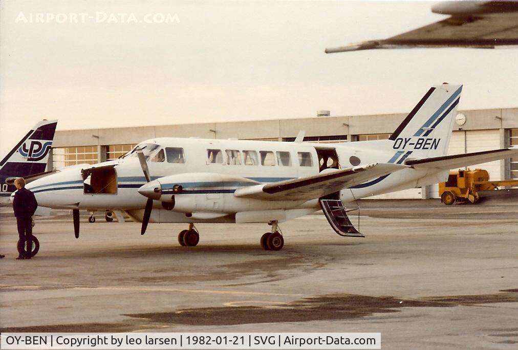 OY-BEN, 1968 Beech 99 Airliner C/N U-26, Stavanger 21.1.1982