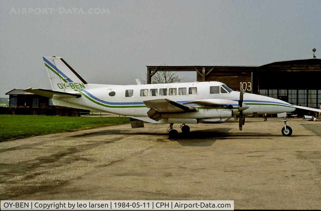 OY-BEN, 1968 Beech 99 Airliner C/N U-26, Copenhagen 11.5.1984