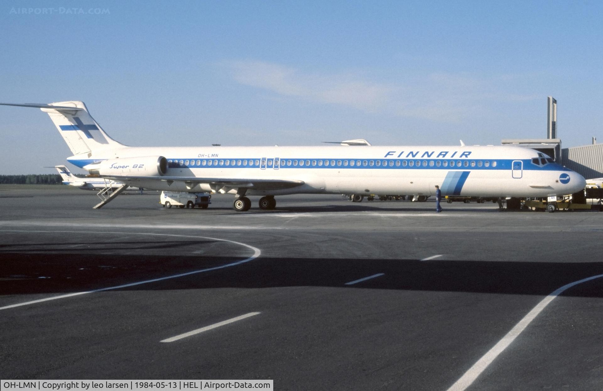 OH-LMN, 1982 McDonnell Douglas MD-82 (DC-9-82) C/N 49150, Helsinki 13.5.1984
