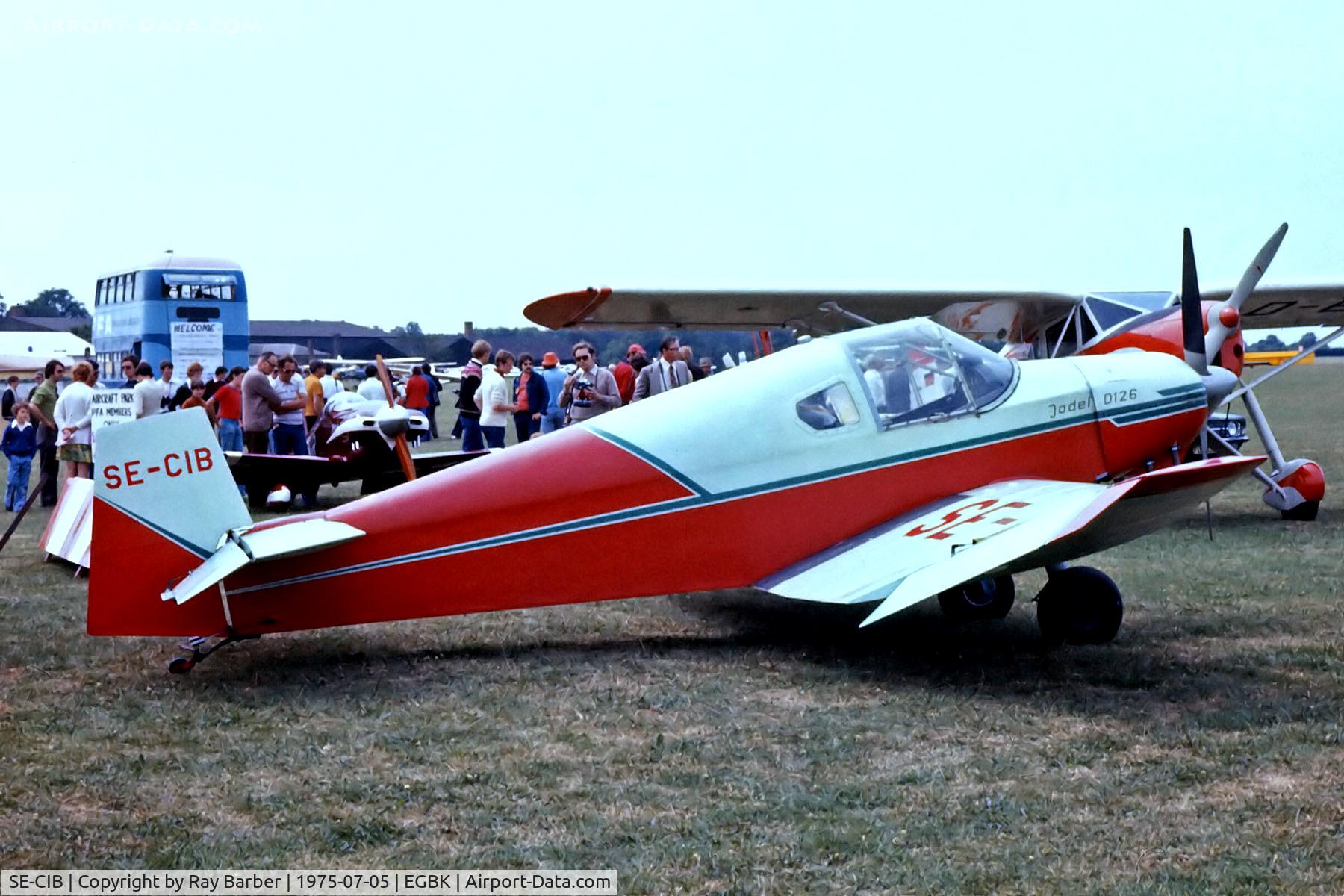 SE-CIB, 1961 Jodel D-113 C/N 789, SE-CIB   Jodel D.113 [789] Sywell~G 05/07/1975. From a slide.