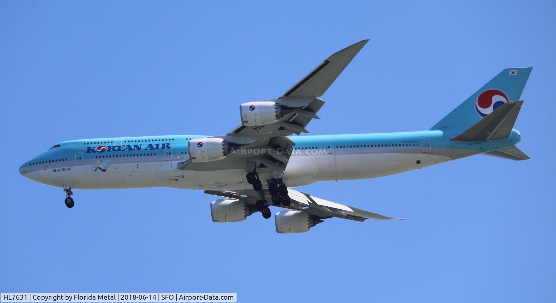 HL7631, 2015 Boeing 747-8B5 C/N 40906, Korean
