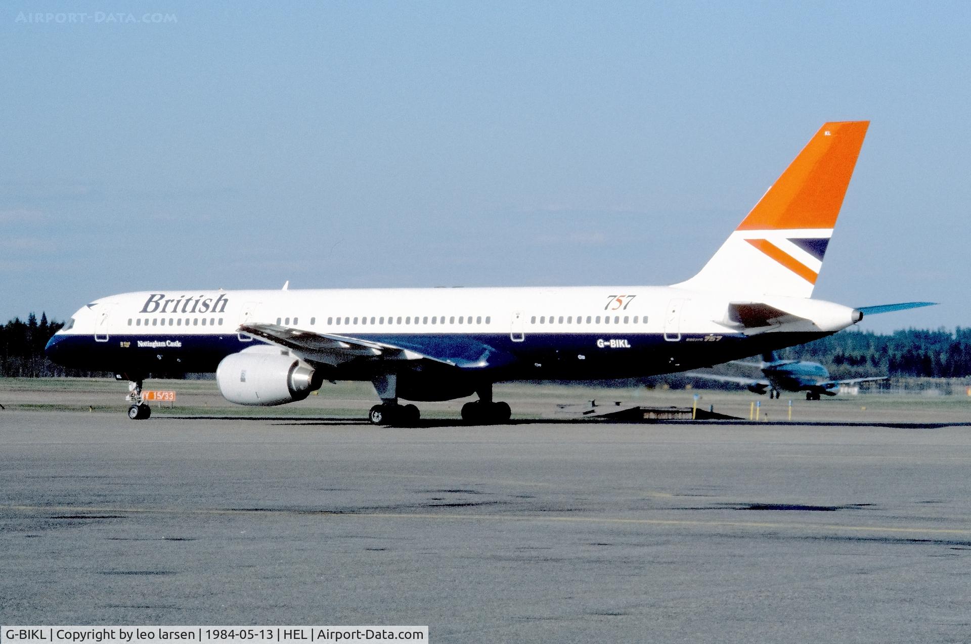 G-BIKL, 1984 Boeing 757-236 C/N 22183, Helsinki 13.5.1984