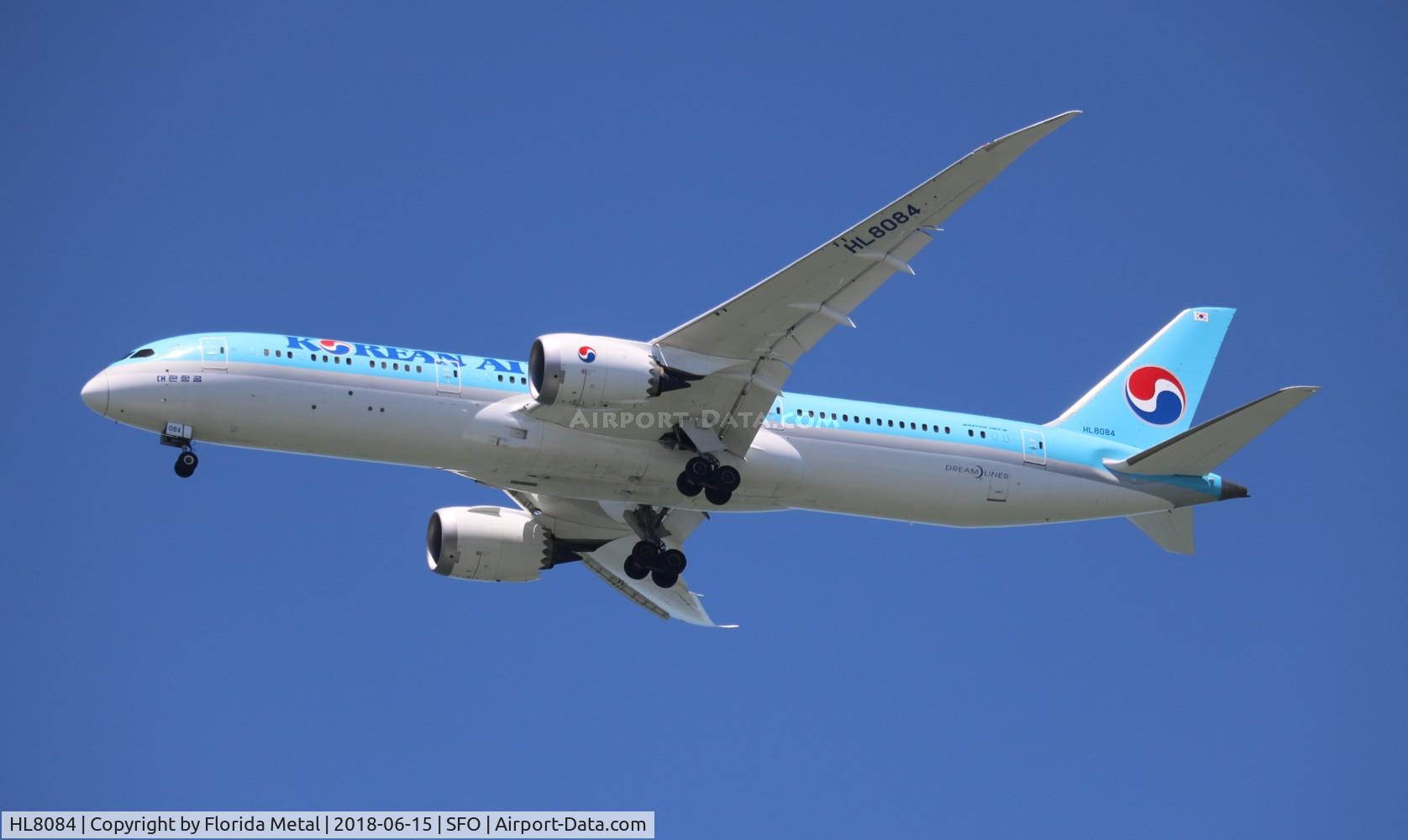 HL8084, 2017 Boeing 787-9 Dreamliner C/N 34813, Korean Air