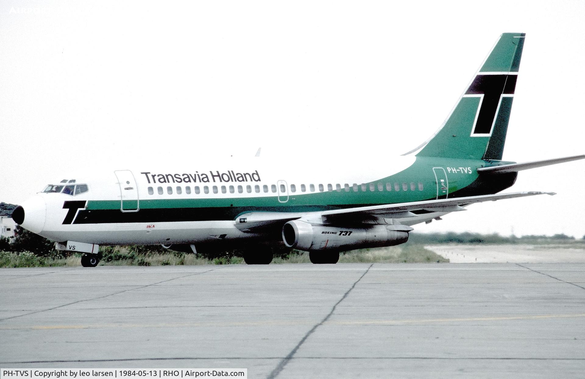 PH-TVS, 1980 Boeing 737-2K2 C/N 22296, Rhodos 13.5.1984