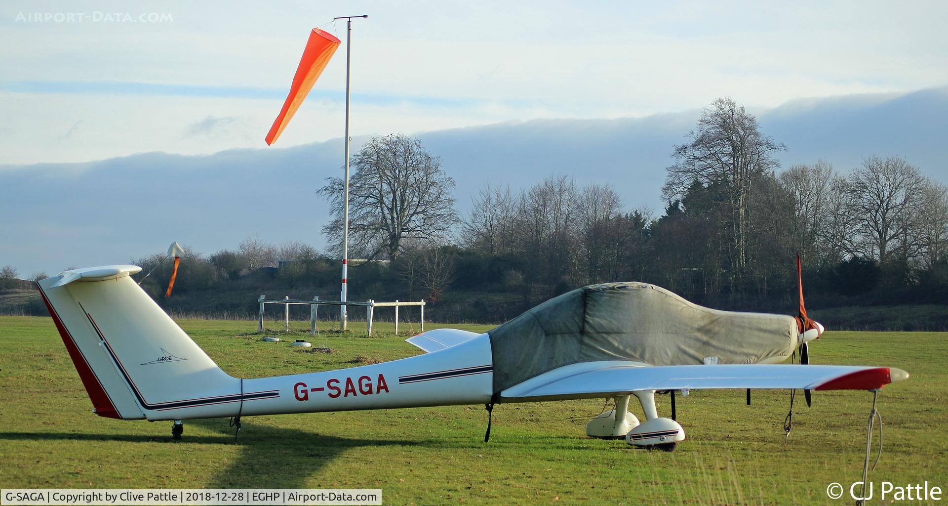 G-SAGA, 1985 Grob G-109B C/N 6364, At Popham
