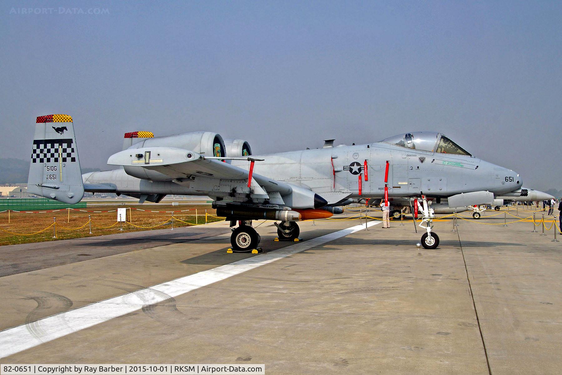 82-0651, 1982 Fairchild Republic A-10C Thunderbolt II C/N A10-699, 82-0651   (51OG) Fairchild A-10C Thunderbolt II [699] (United States Air Force) Seoul AB Seongnam~HL 01/10/2015
