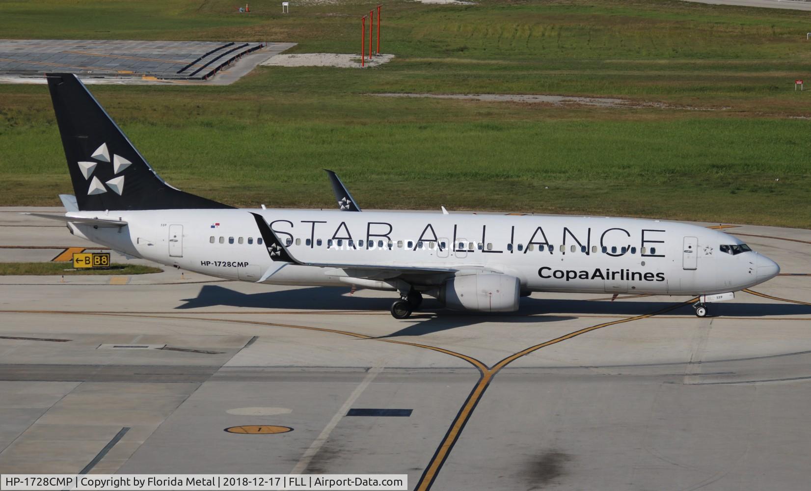 HP-1728CMP, 2012 Boeing 737-8V3 C/N 39396, Copa Star Alliance