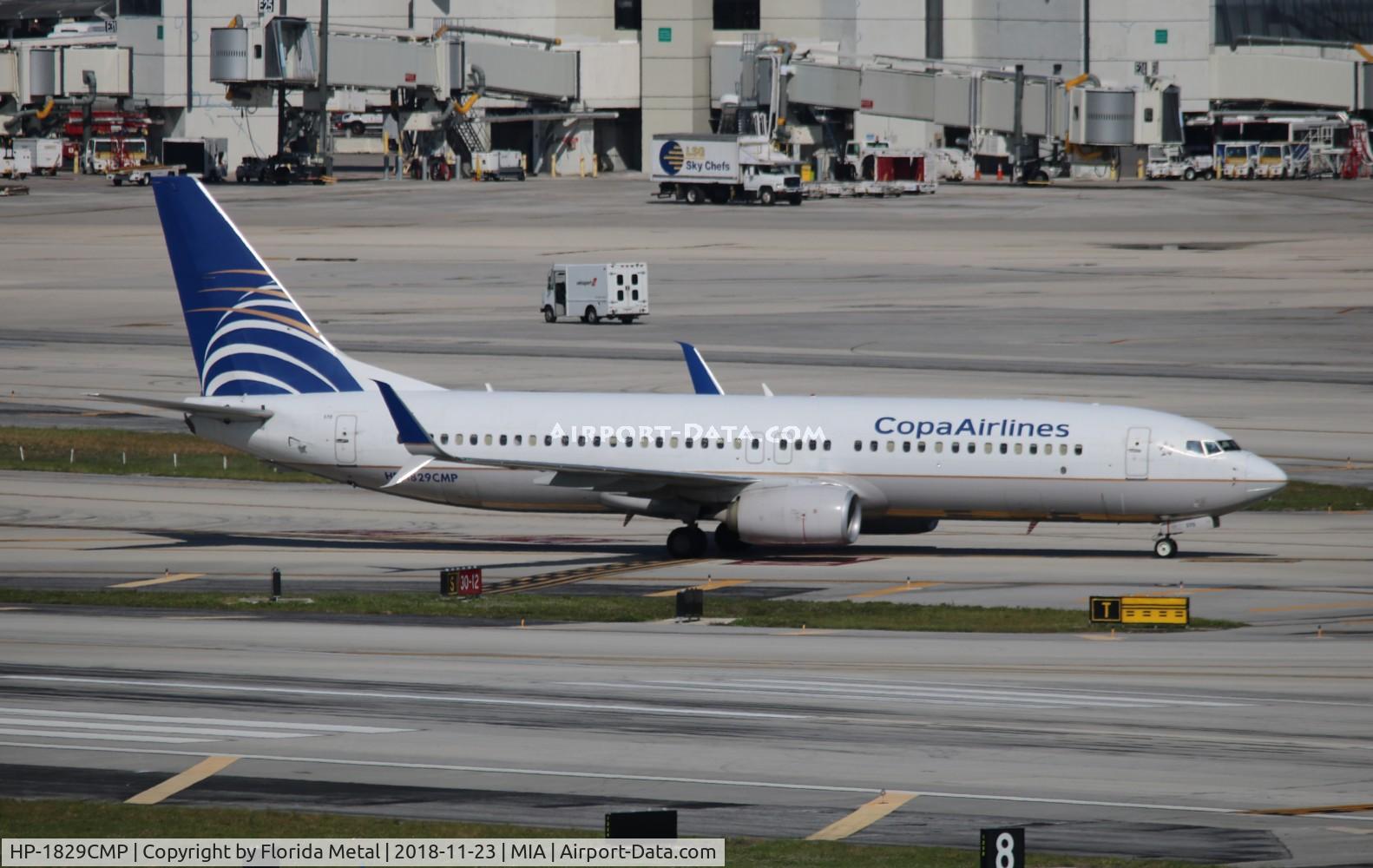 HP-1829CMP, 2013 Boeing 737-8V3 C/N 38882, COPA now without the soccer colors