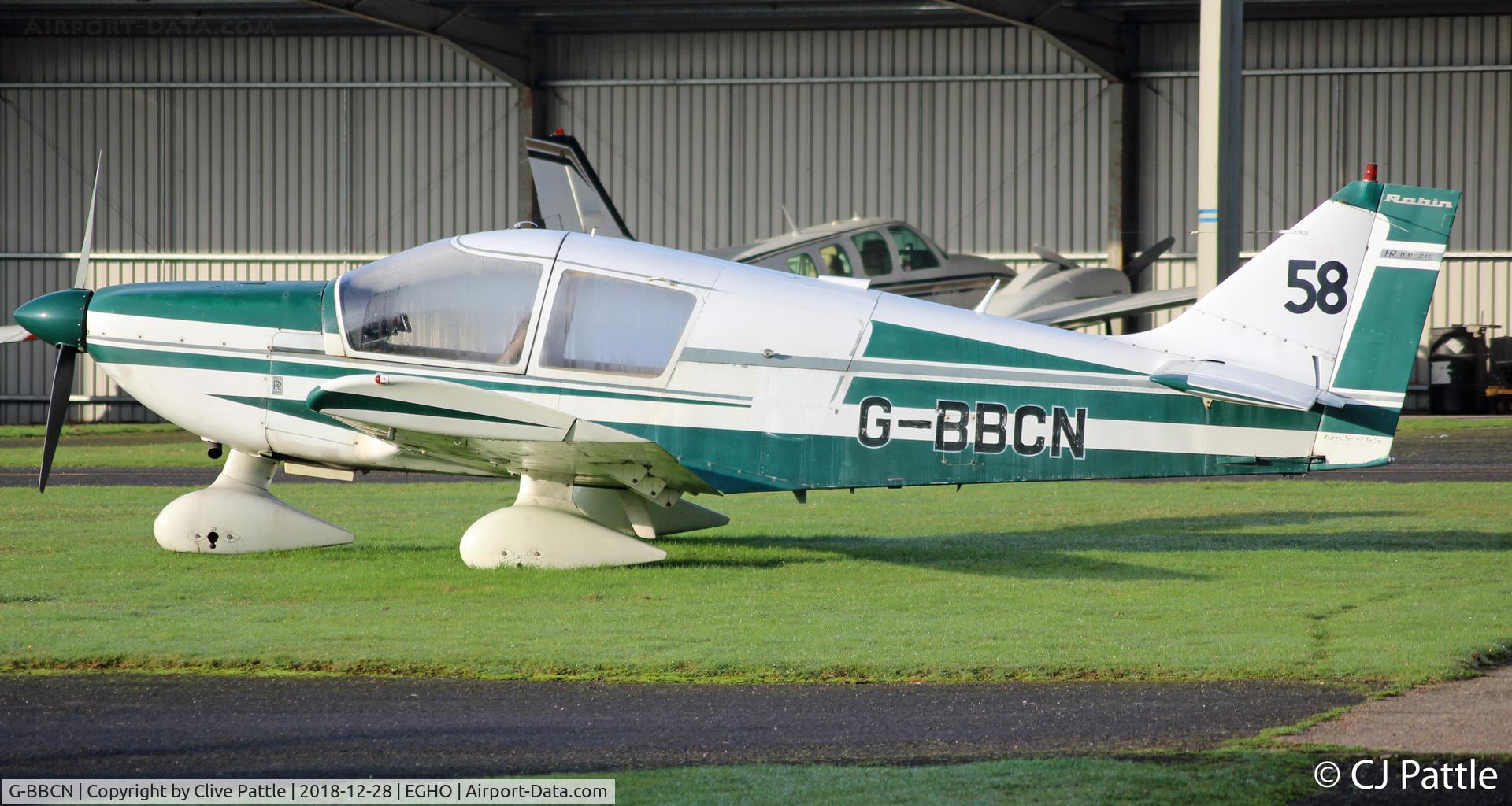 G-BBCN, 1973 Robin HR-100-210 Safari C/N 168, Parked up at Thruxton