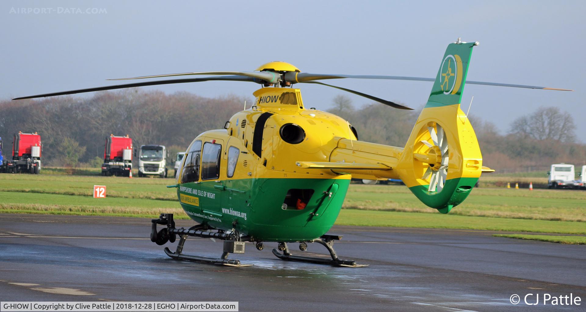 G-HIOW, 2015 Airbus Helicopters EC-135T-3 C/N 1190, On the ramp at Thruxton
