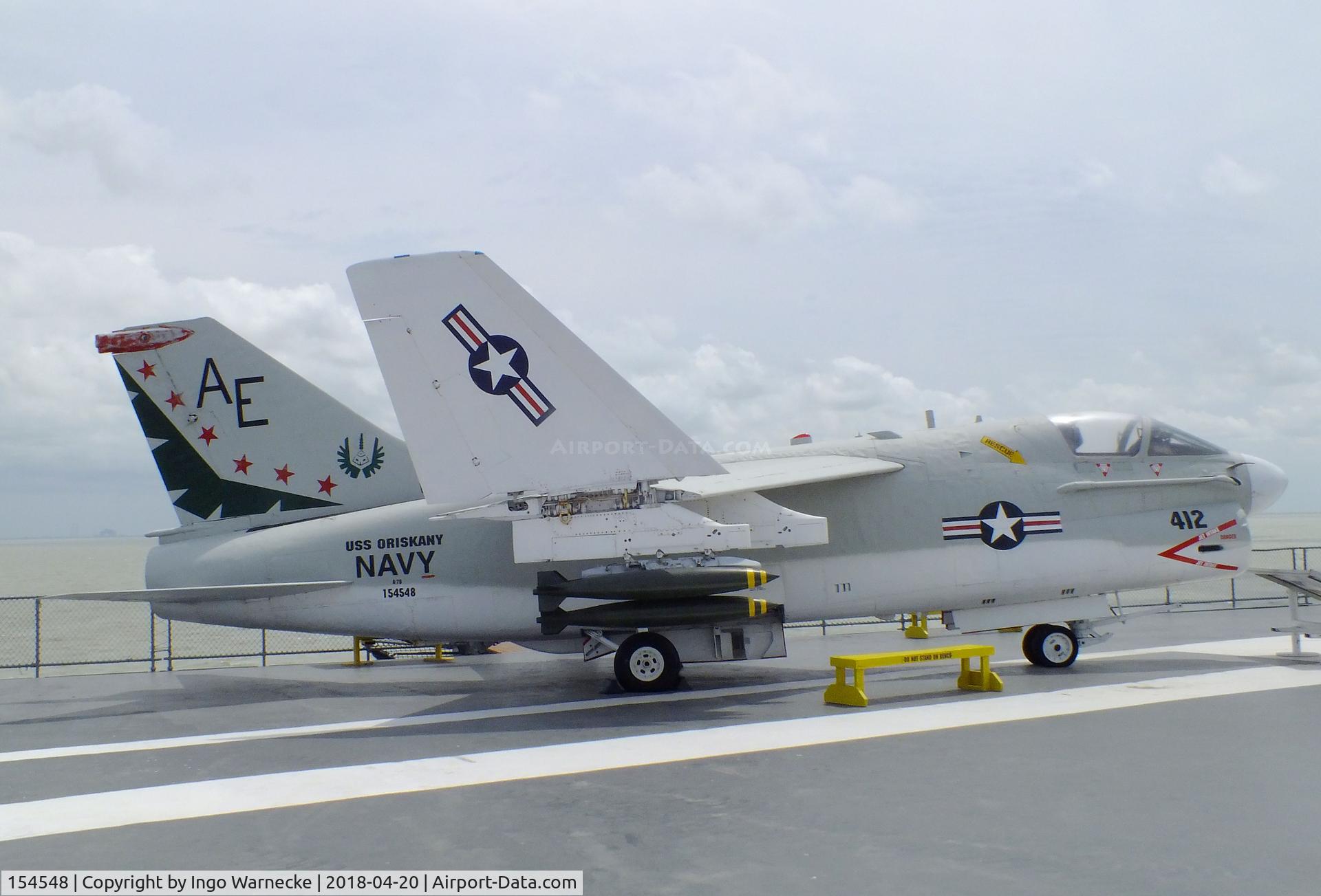 154548, LTV A-7B Corsair II C/N B-188, LTV A-7B Corsair II at the USS Lexington Museum, Corpus Christi TX