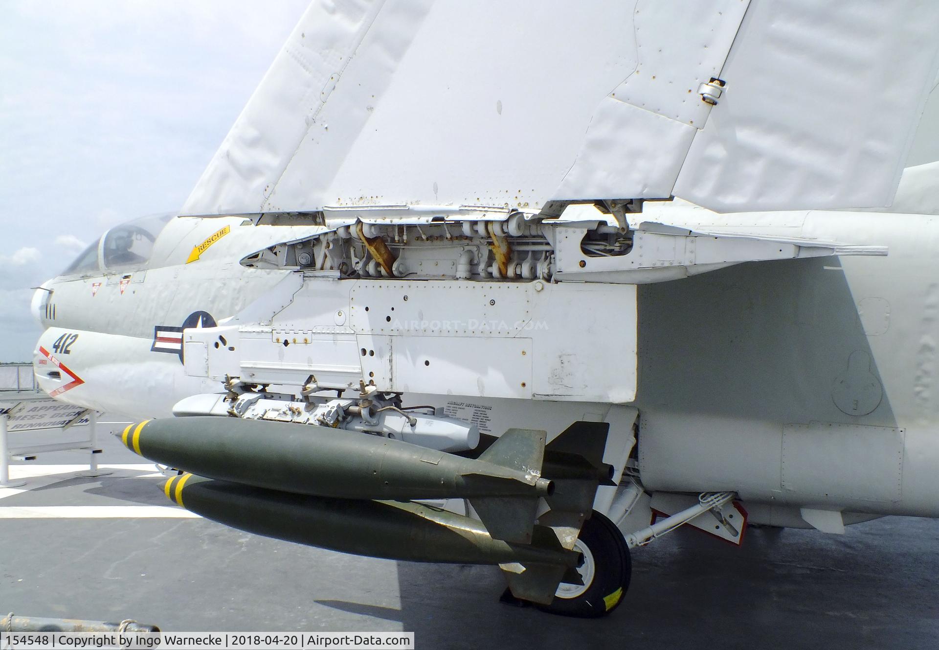 154548, LTV A-7B Corsair II C/N B-188, LTV A-7B Corsair II at the USS Lexington Museum, Corpus Christi TX