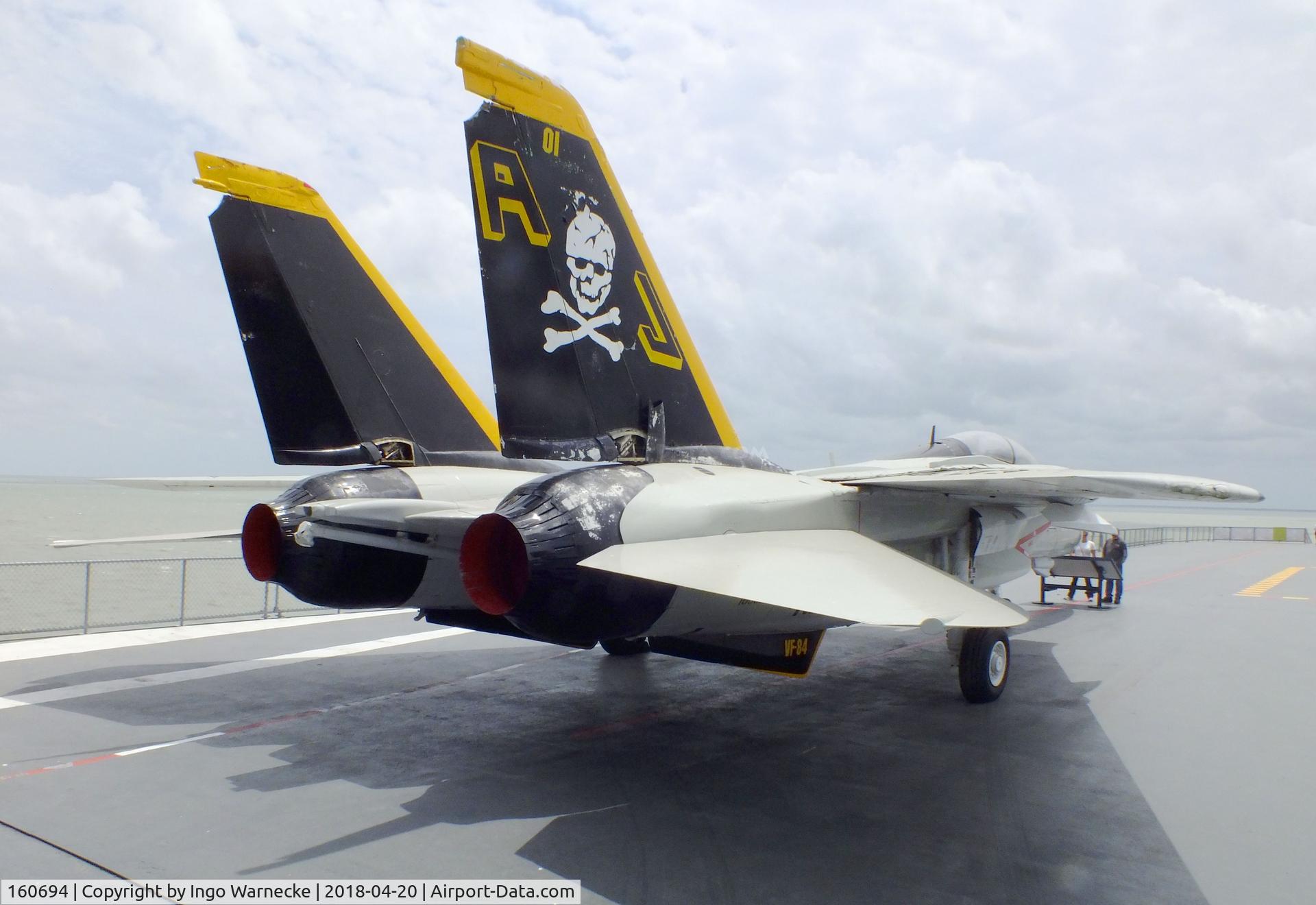 160694, Grumman F-14A Tomcat C/N 313, Grumman F-14A Tomcat at the USS Lexington Museum, Corpus Christi TX