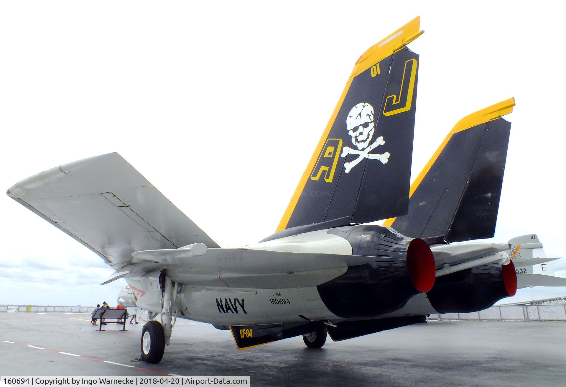 160694, Grumman F-14A Tomcat C/N 313, Grumman F-14A Tomcat at the USS Lexington Museum, Corpus Christi TX