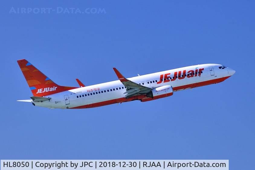 HL8050, 2008 Boeing 737-8AS C/N 36571, Climbing. 
Previously from Ryanair...