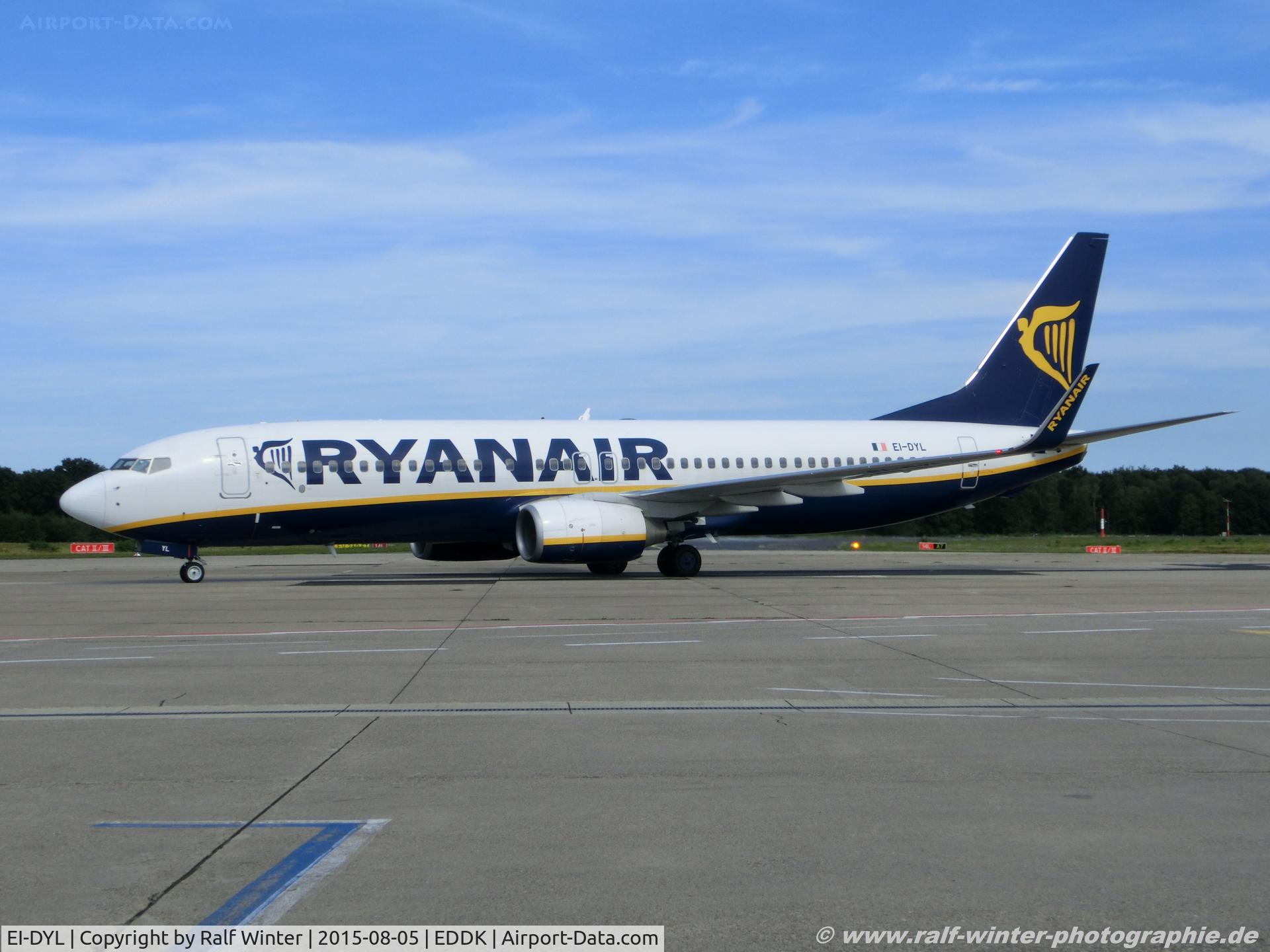 EI-DYL, 2008 Boeing 737-8AS C/N 36574, Boeing 737-8AS(W) - FR RYR Ryanair - 36574 - EI-DYL - 05.08.2015 - CGN