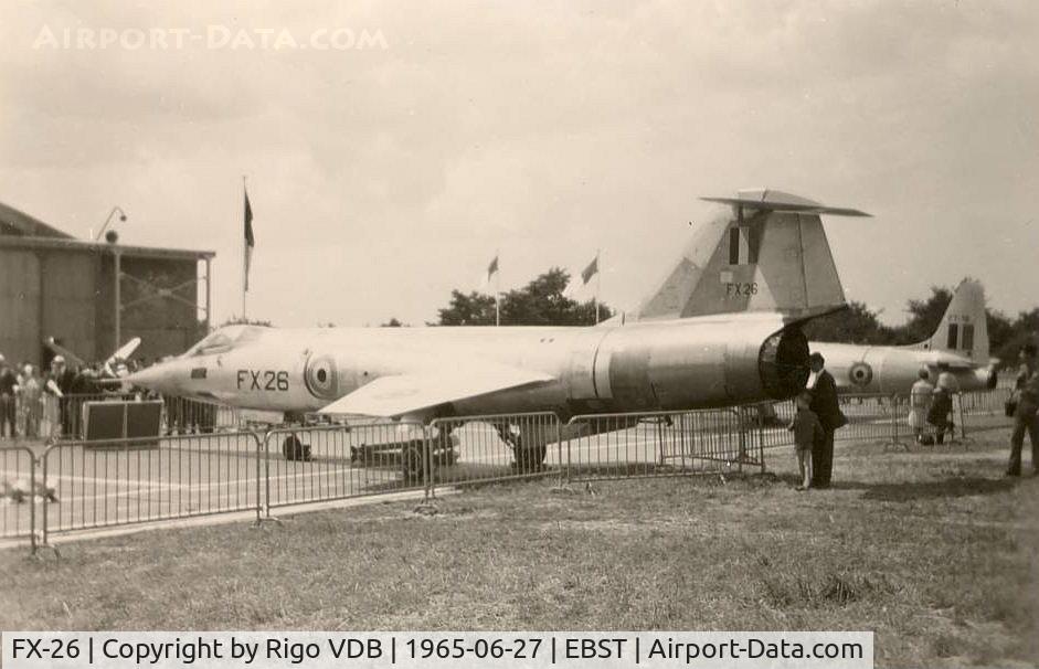 FX-26, 1964 Lockheed F-104G Starfighter C/N 683-9057, Brustem airshow 1965.
