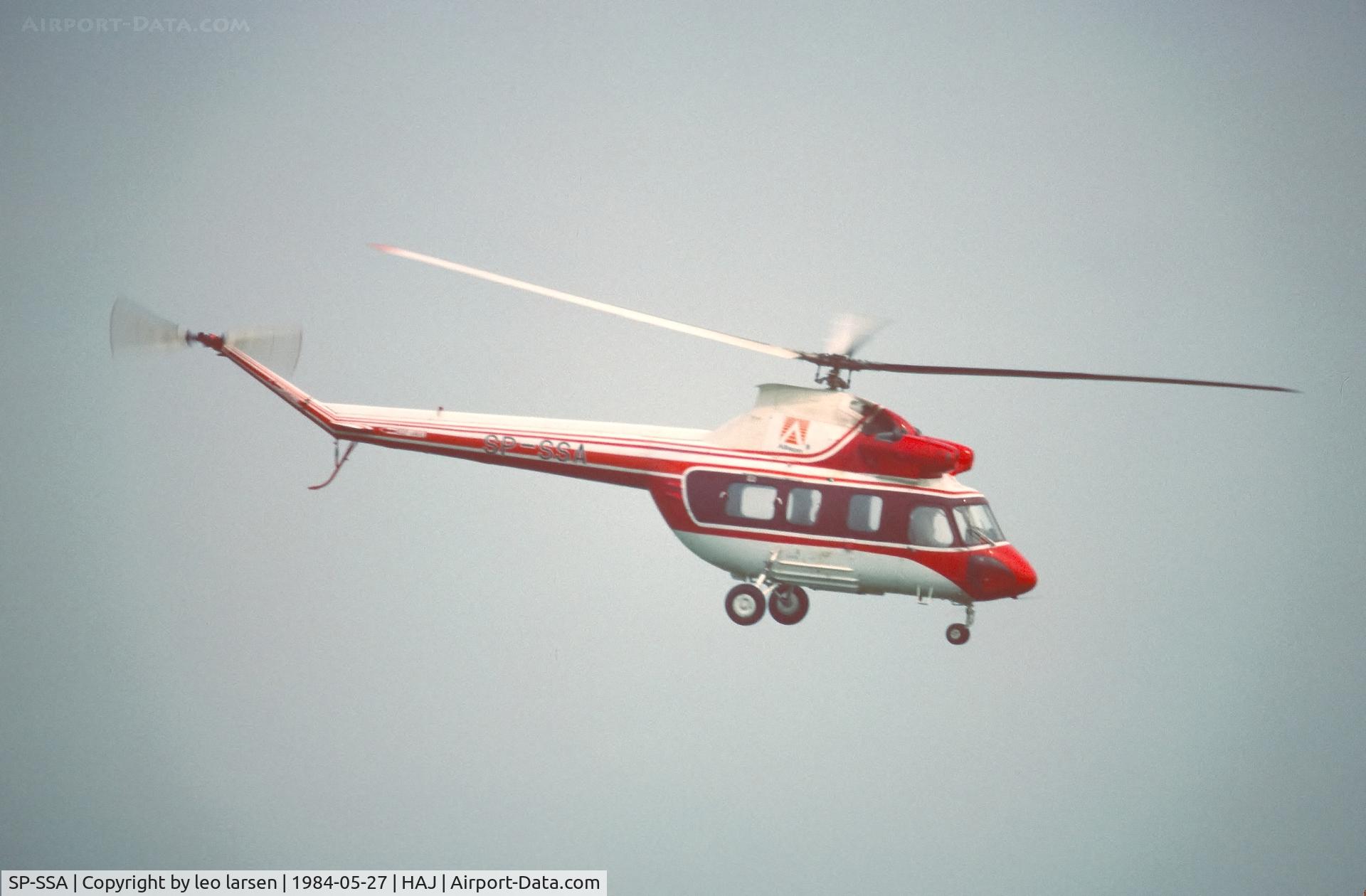 SP-SSA, 1982 PZL-Swidnik Kania C/N 900103, Hannover 27.5.1984