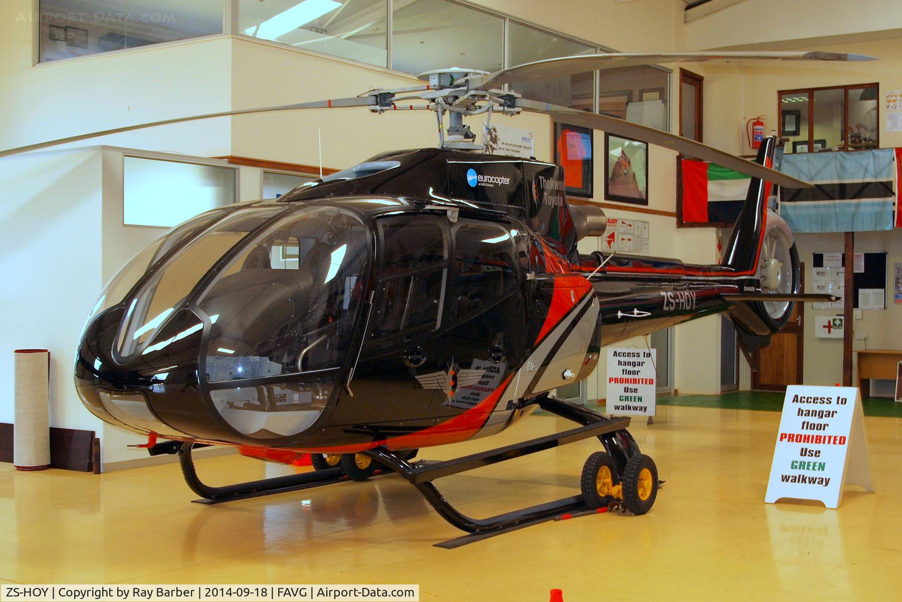 ZS-HOY, 2010 Eurocopter EC-130B-4 (AS-350B-4) C/N 4980, ZS-HOY   Eurocopter EC.130B4 [4980] (Roal Investment Holdings Pty Ltd) Durban-Virginia~ZS 18/09/2014