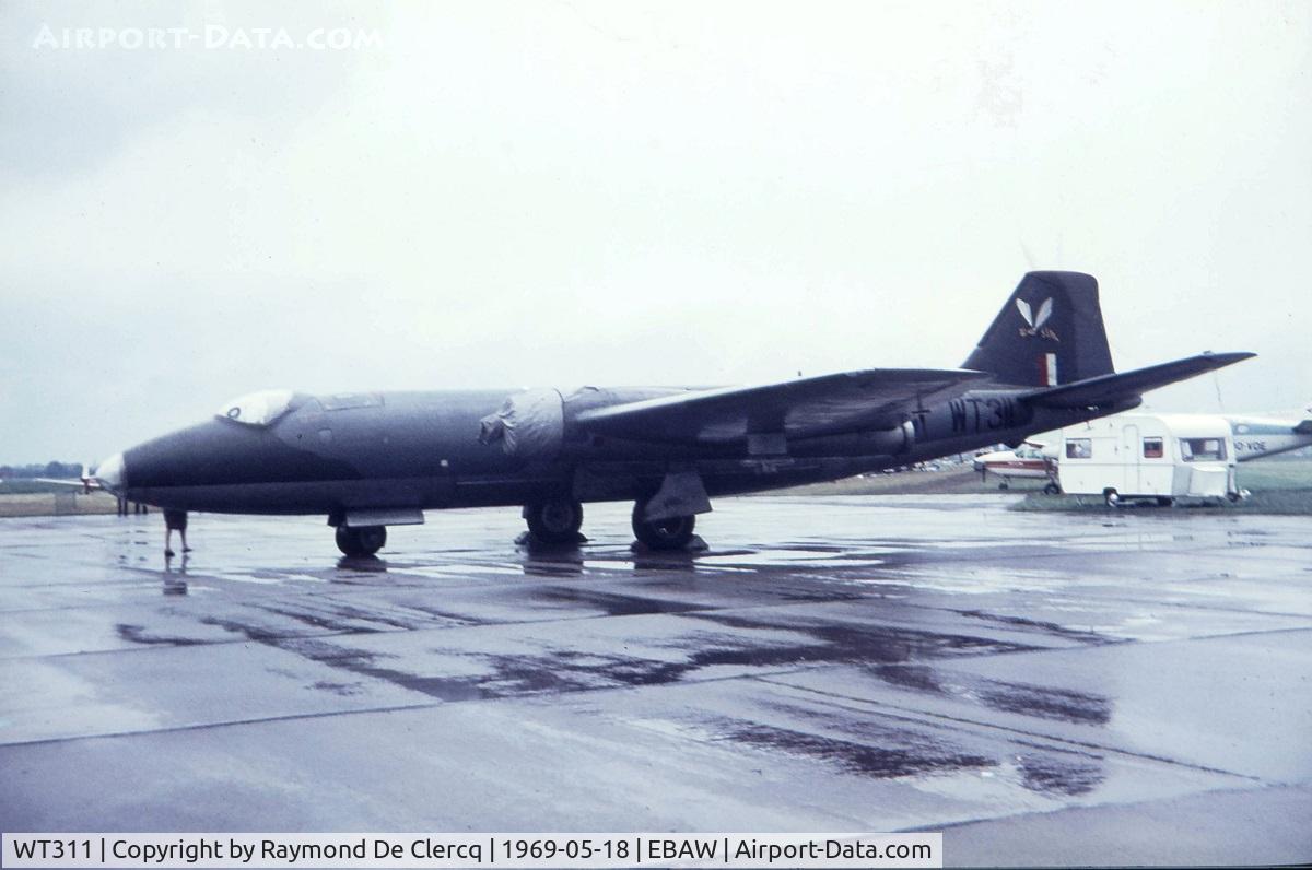 WT311, 1955 English Electric Canberra B(I).6 C/N EEP71450, Antwerp airshow 1969.