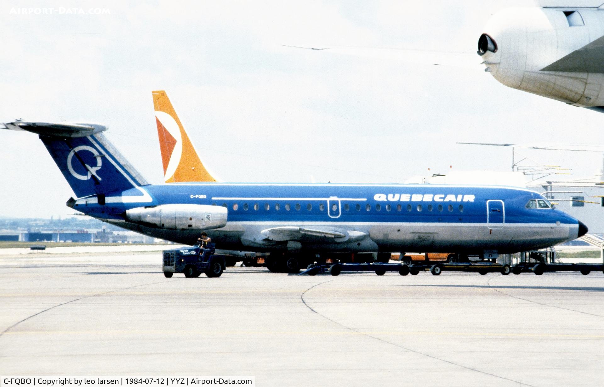 C-FQBO, 1967 BAC 111-304AX One-Eleven C/N BAC.112, Toronto 12.7.1984