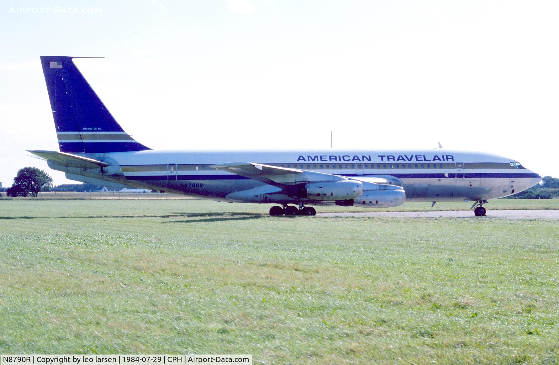 N8790R, 1961 Boeing 720-048 C/N 18043, Copenhagen 29.7.1984