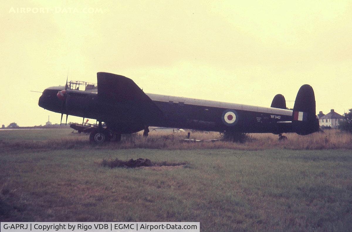 G-APRJ, Avro 694 Lincoln B.2 C/N Not found G-APRJ, G-APRJ at Southend in early 1970's.
