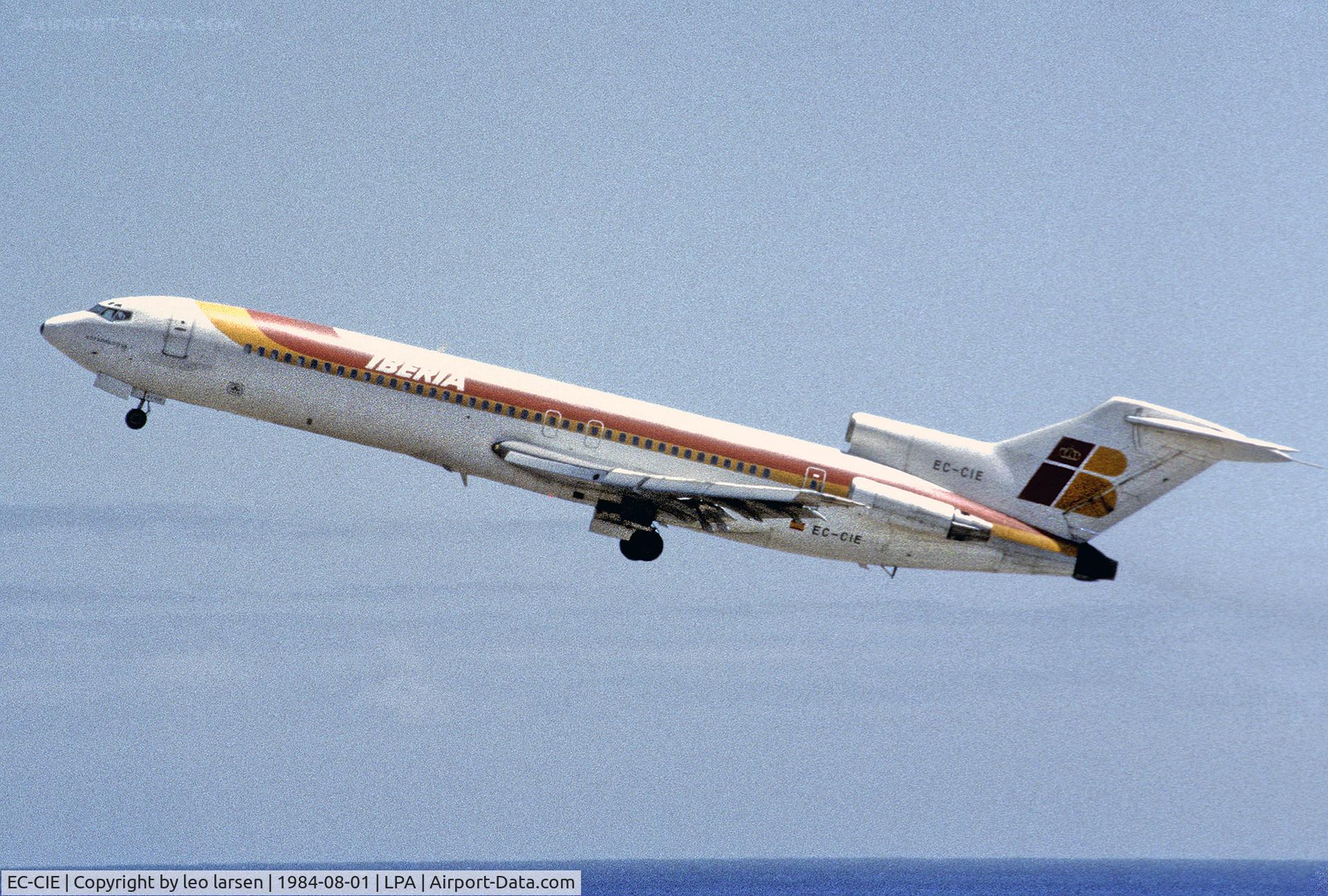 EC-CIE, 1974 Boeing 727-256 C/N 20975, Las Palmas1.8.1984