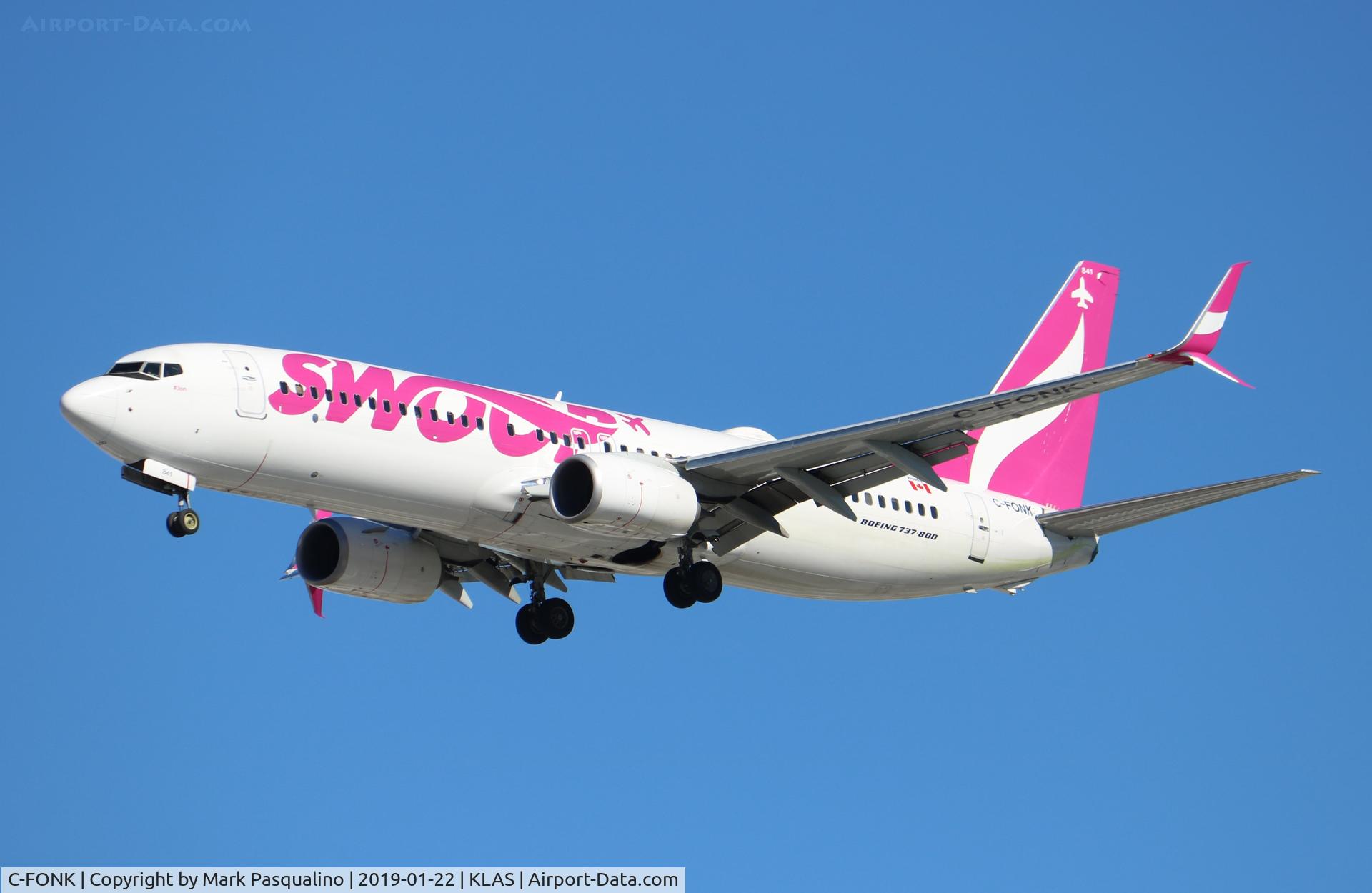 C-FONK, 2015 Boeing 737-8CT C/N 40835, Boeing 737-8CT
