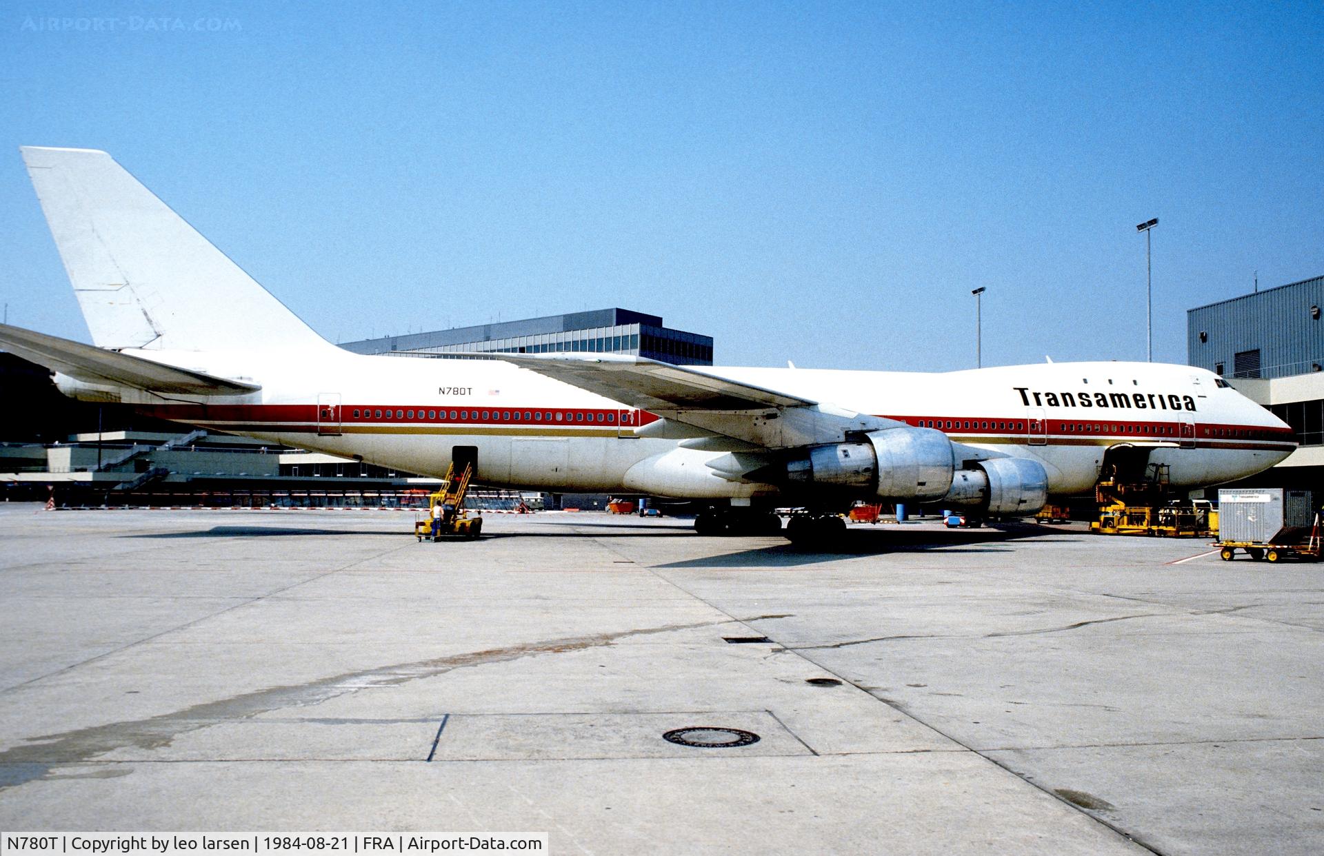 N780T, 1970 Boeing 747-130 C/N 19746, Frankfurt 21.8.1984
