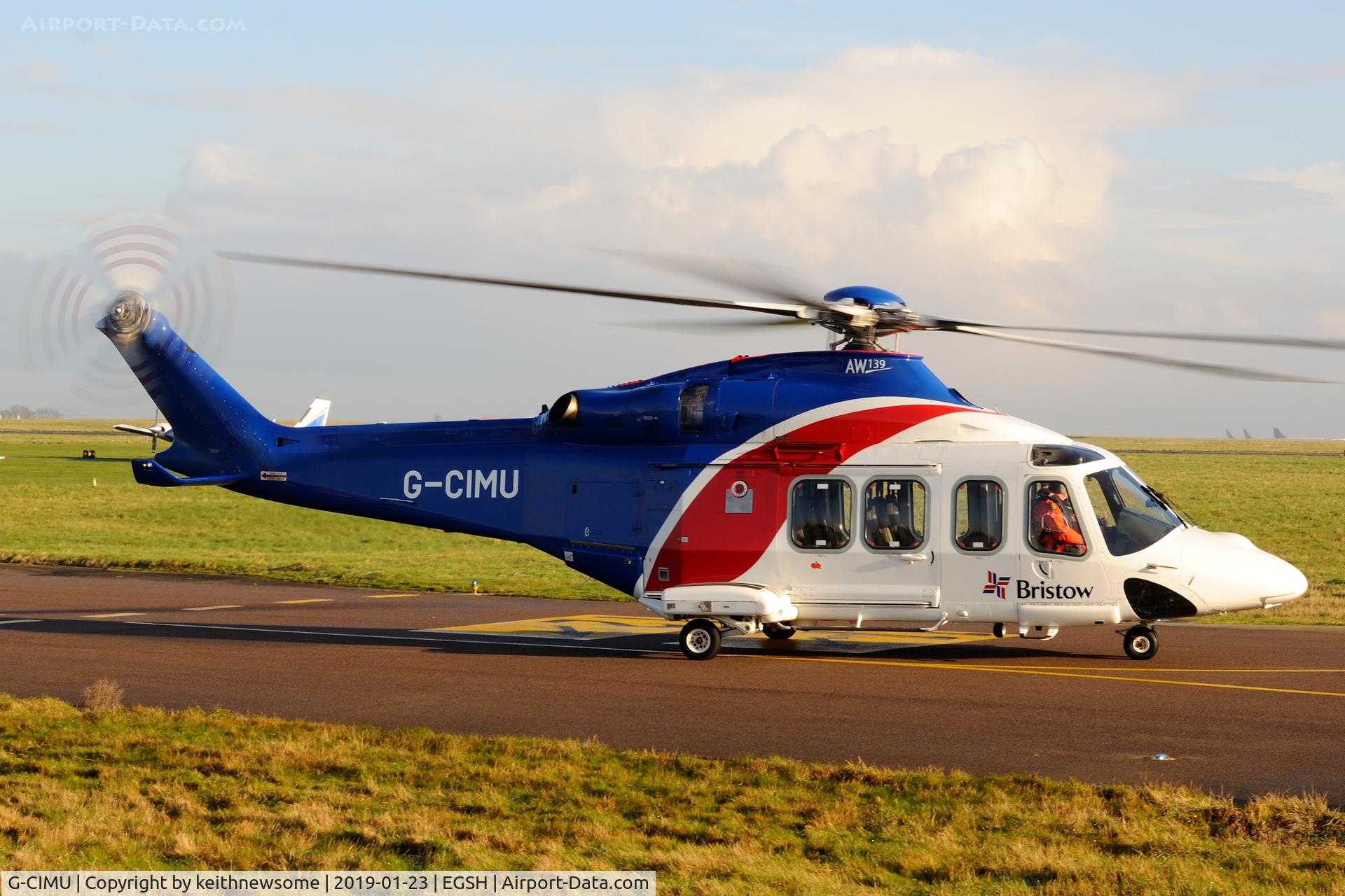 G-CIMU, 2015 AgustaWestland AW-139 C/N 31583, Returning from offshore.