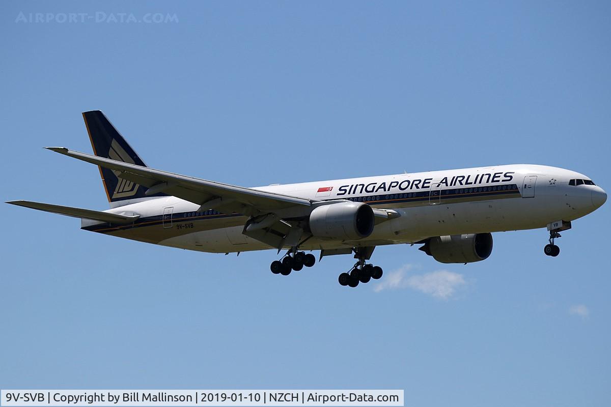 9V-SVB, 2001 Boeing 777-212/ER C/N 28525, SQ295