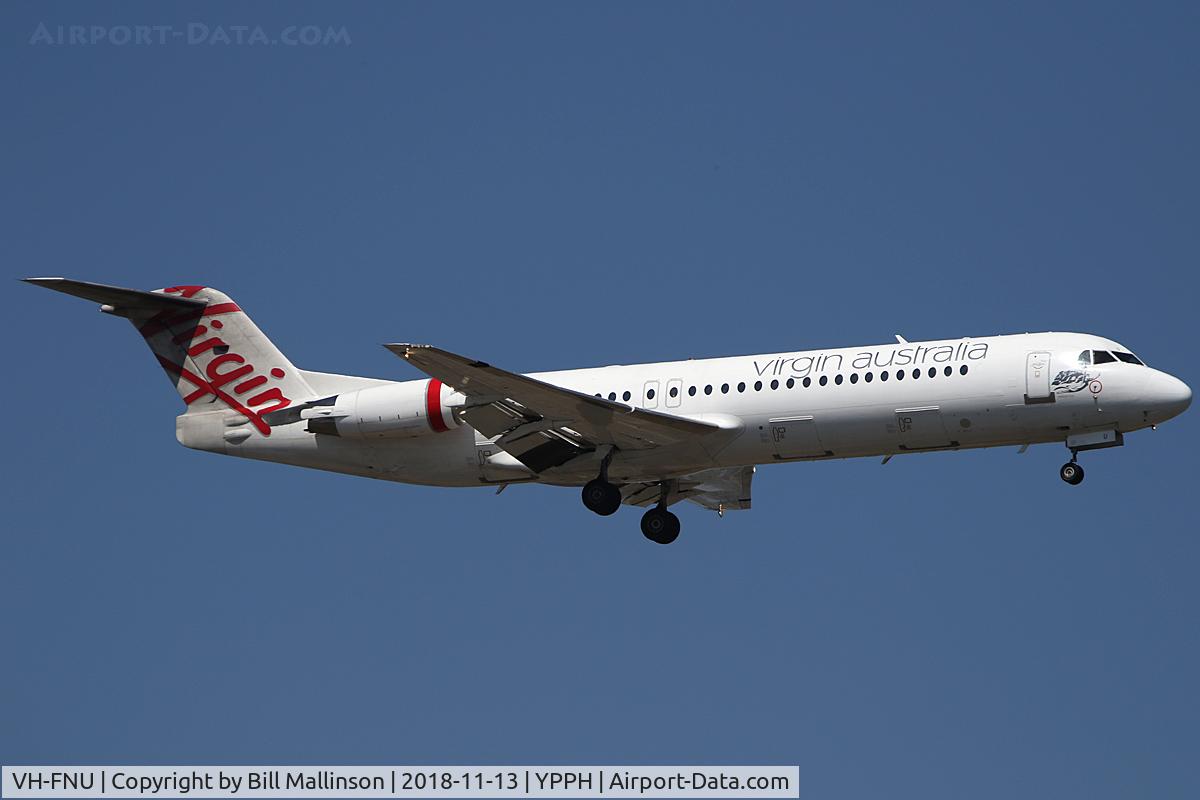 VH-FNU, 1991 Fokker 100 (F-28-0100) C/N 11373, FINALS