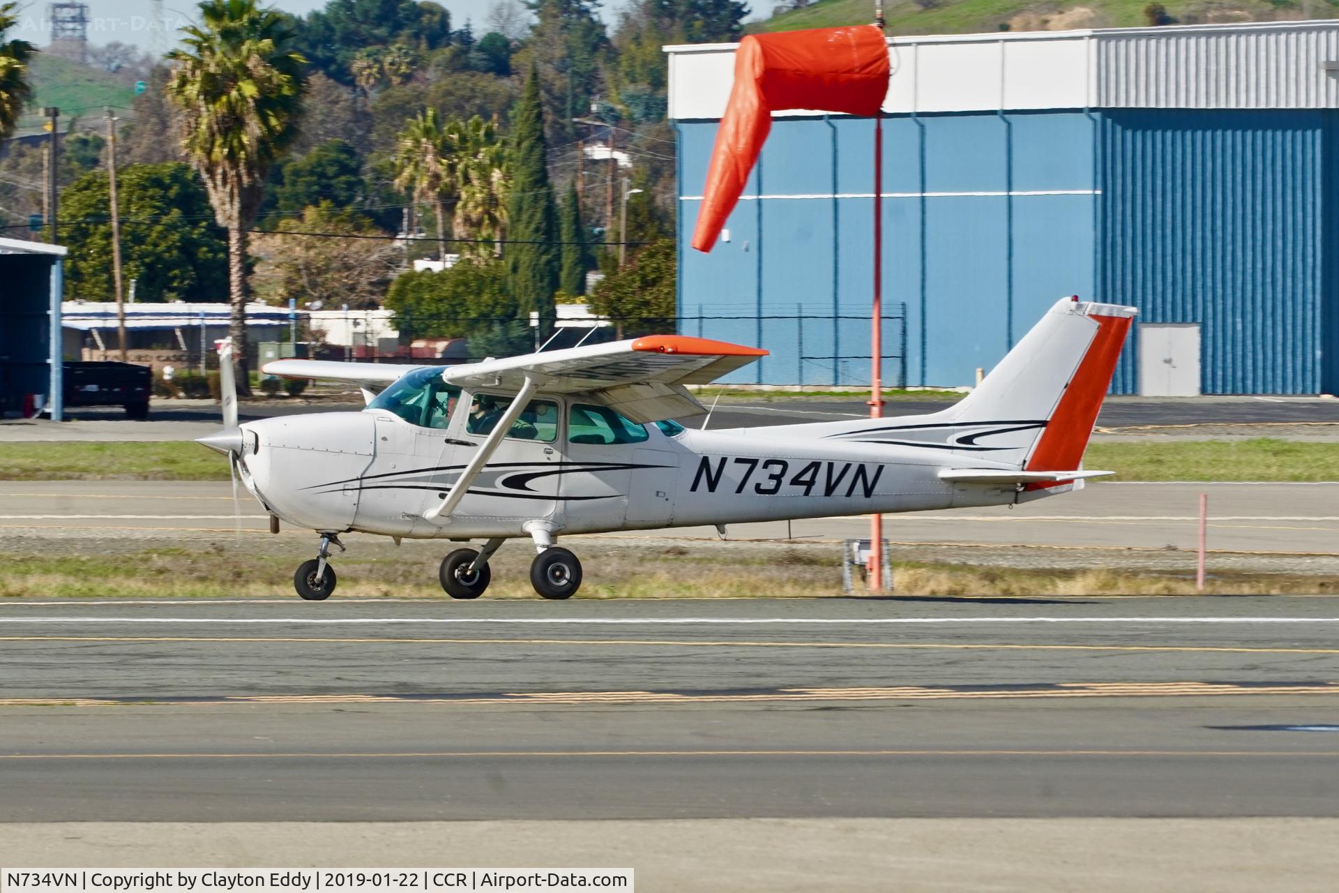 N734VN, 1977 Cessna 172N C/N 17269150, Buchanan Field Concord California 2019.