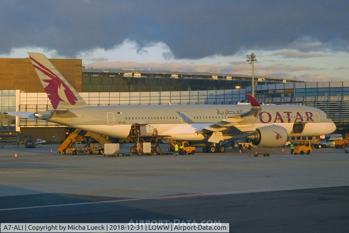A7-ALI, 2016 Airbus A350-941 C/N 021, At Vienna
