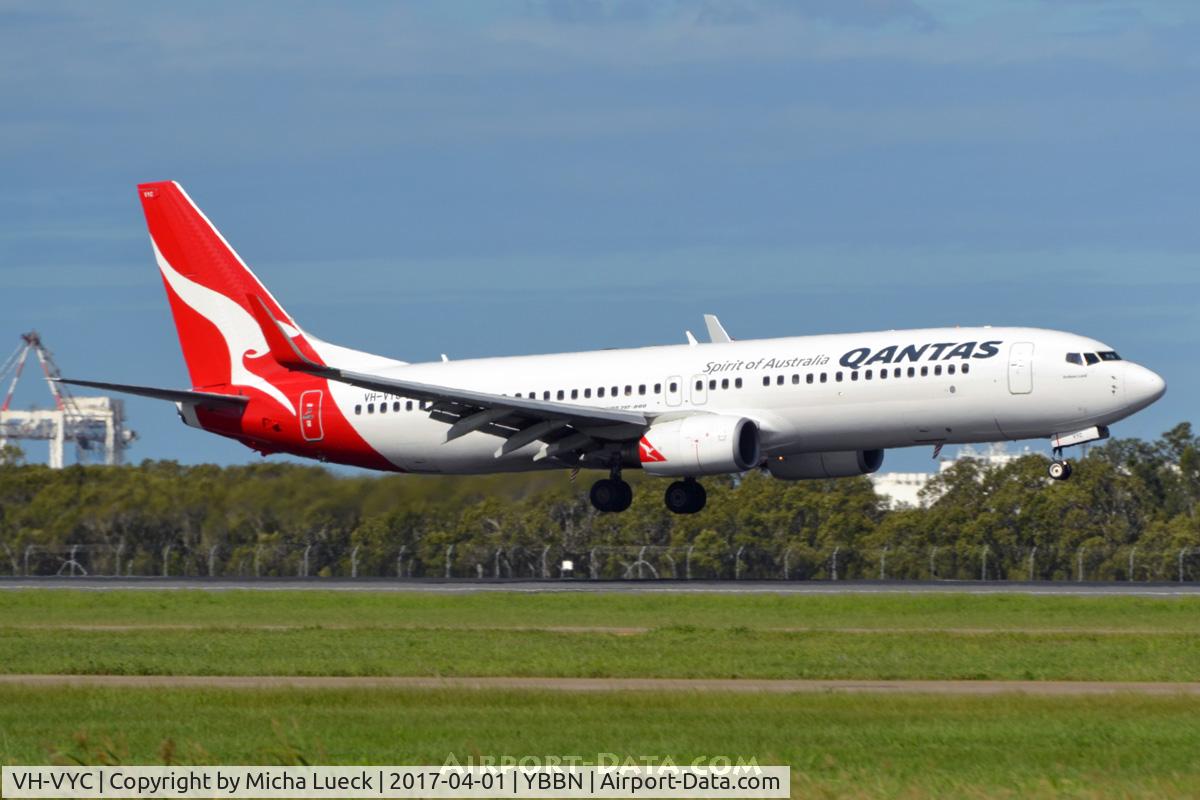 VH-VYC, 2004 Boeing 737-838 C/N 33991, At Brisbane