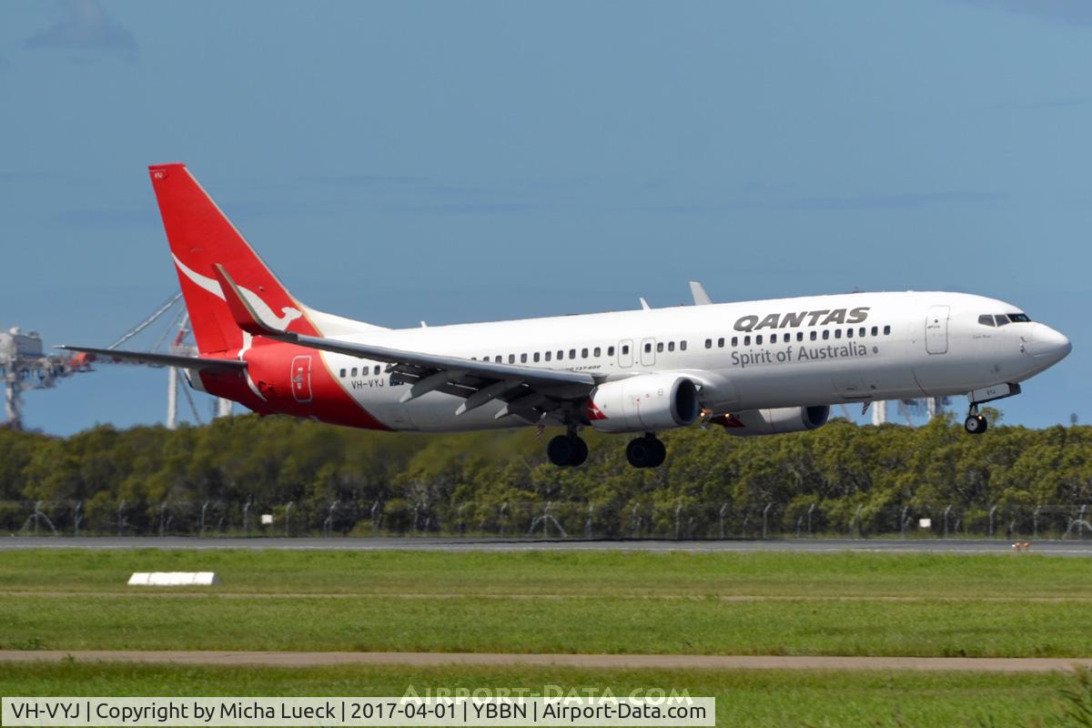 VH-VYJ, 2005 Boeing 737-838 C/N 34182, At Brisbane