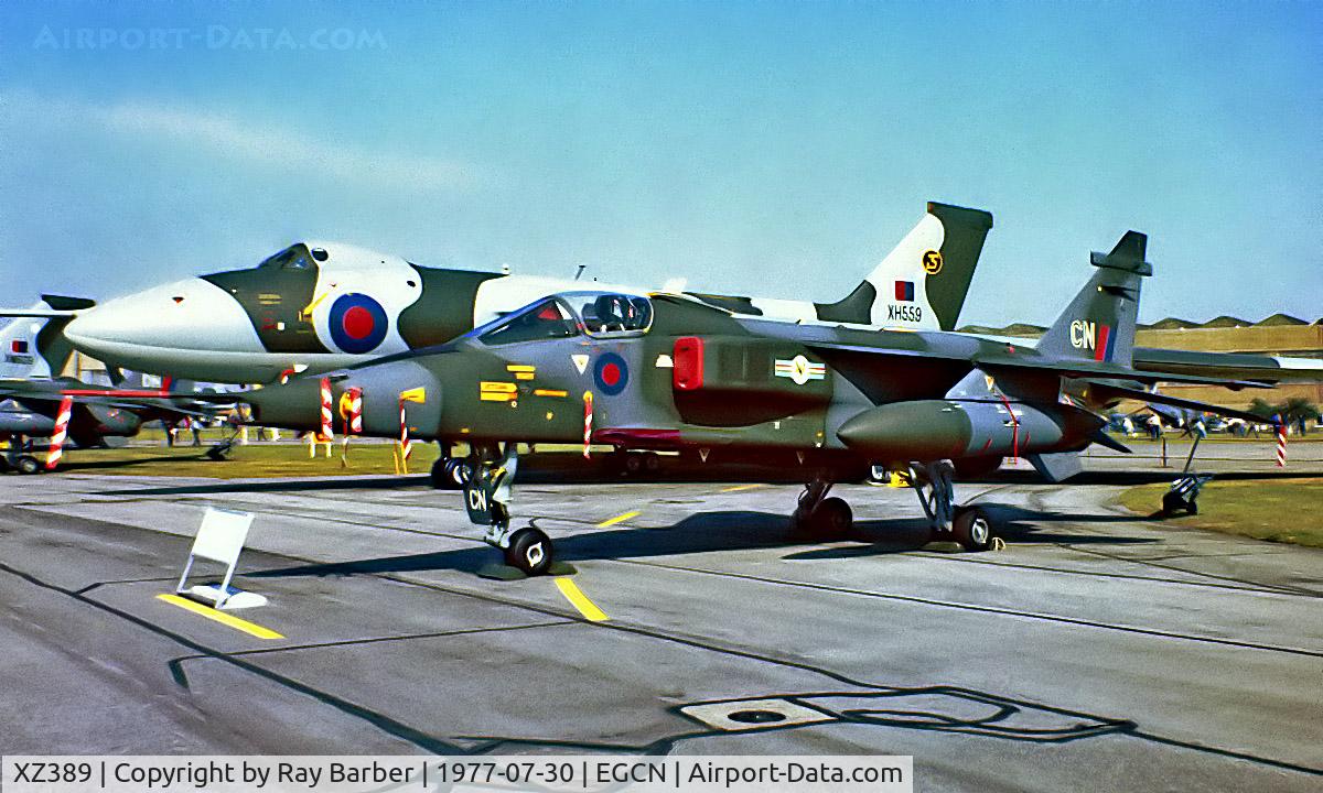 XZ389, 1977 Sepecat Jaguar GR.1 C/N S.154, XZ389   SEPECAT Jaguar GR.1 [S-154] (Royal Air Force) RAF Finningley~G 30/07/1977