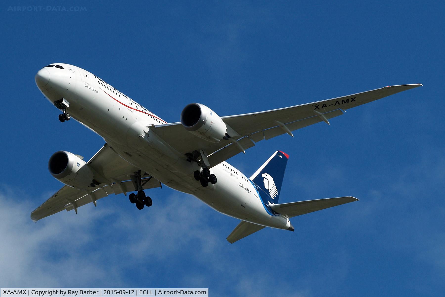 XA-AMX, 2014 Boeing 787-8 Dreamliner C/N 36843, XA-AMX   Boeing 787-8 Dreamliner [36843] (Aeromexico) Home~G 12/09/2015