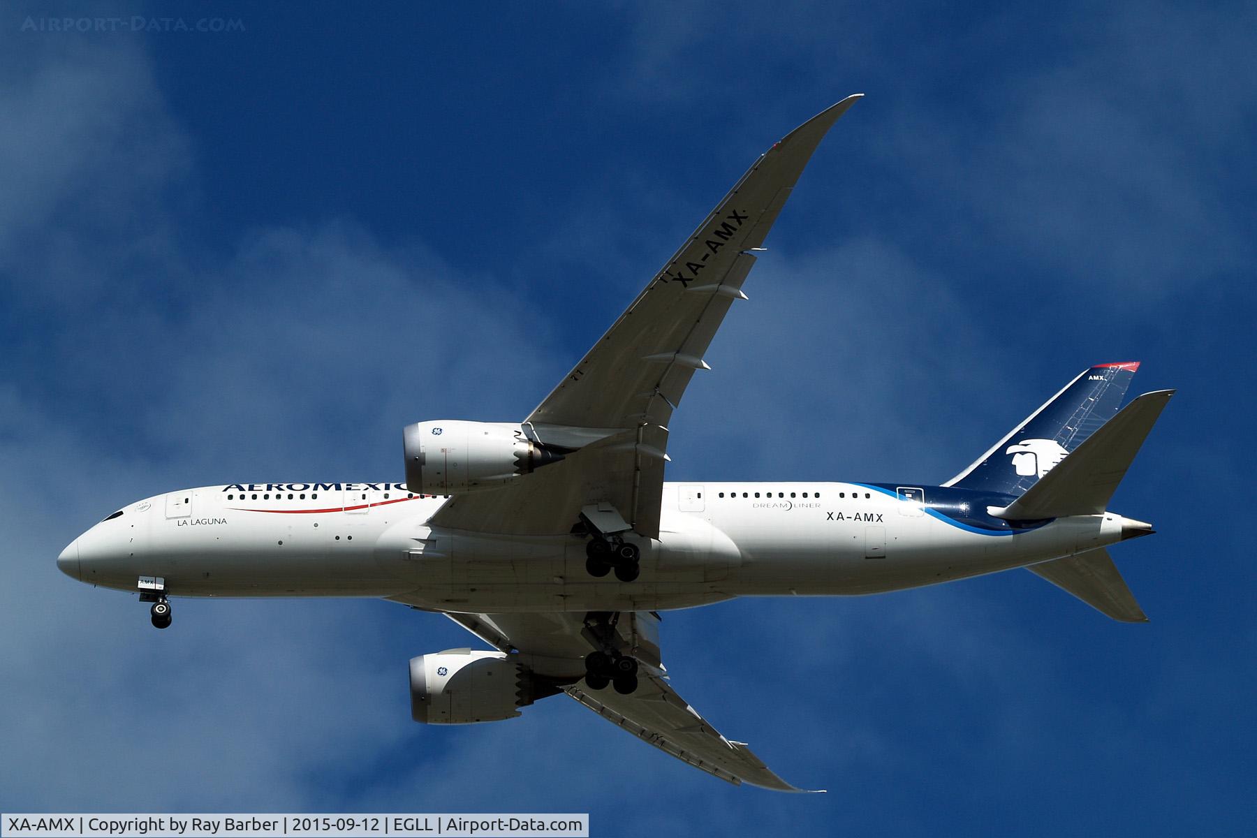 XA-AMX, 2014 Boeing 787-8 Dreamliner C/N 36843, XA-AMX   Boeing 787-8 Dreamliner [36843] (Aeromexico) Home~G 12/09/2015