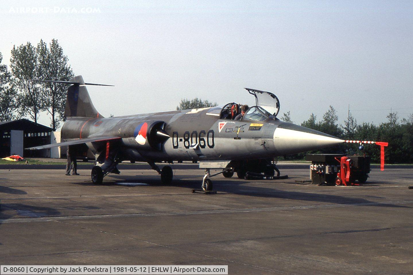 D-8060, Lockheed F-104G Starfighter C/N 683-8060, D-8060 of 322 Sqdn at Leeuwarden Afb