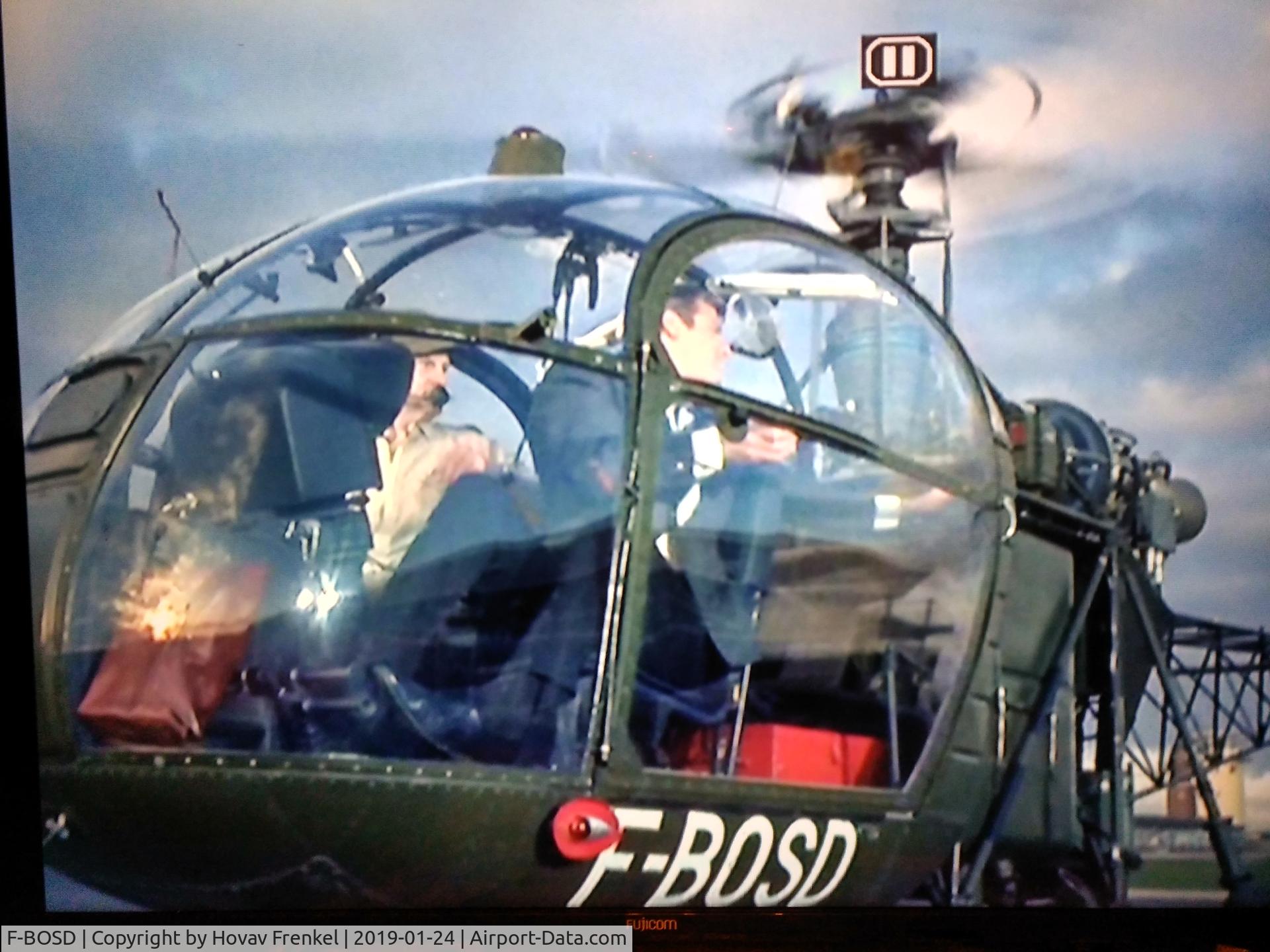 F-BOSD, Sud SA-3180 Alouette II Astazou C/N 1966, F-BOSD was featured in The Saint Episode 