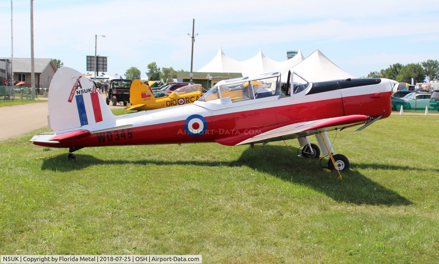 N5UK, 1952 De Havilland DHC-1 Chipmunk T.10 C/N C1/0282, Chipmunk