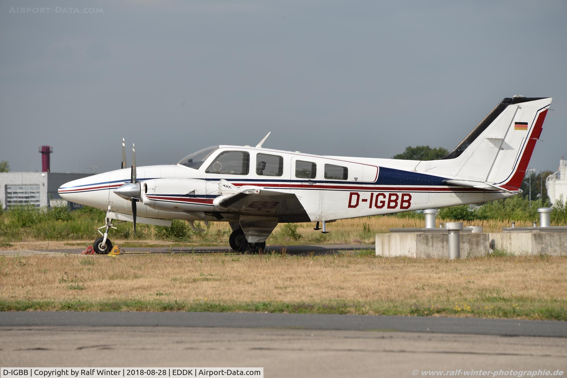 D-IGBB, 1979 Beech 58P Pressurized Baron C/N TJ-193, Beech 58P Baron Pressurized - Private - TJ-193 - D-IGBB - 28.08.2018 - CGN