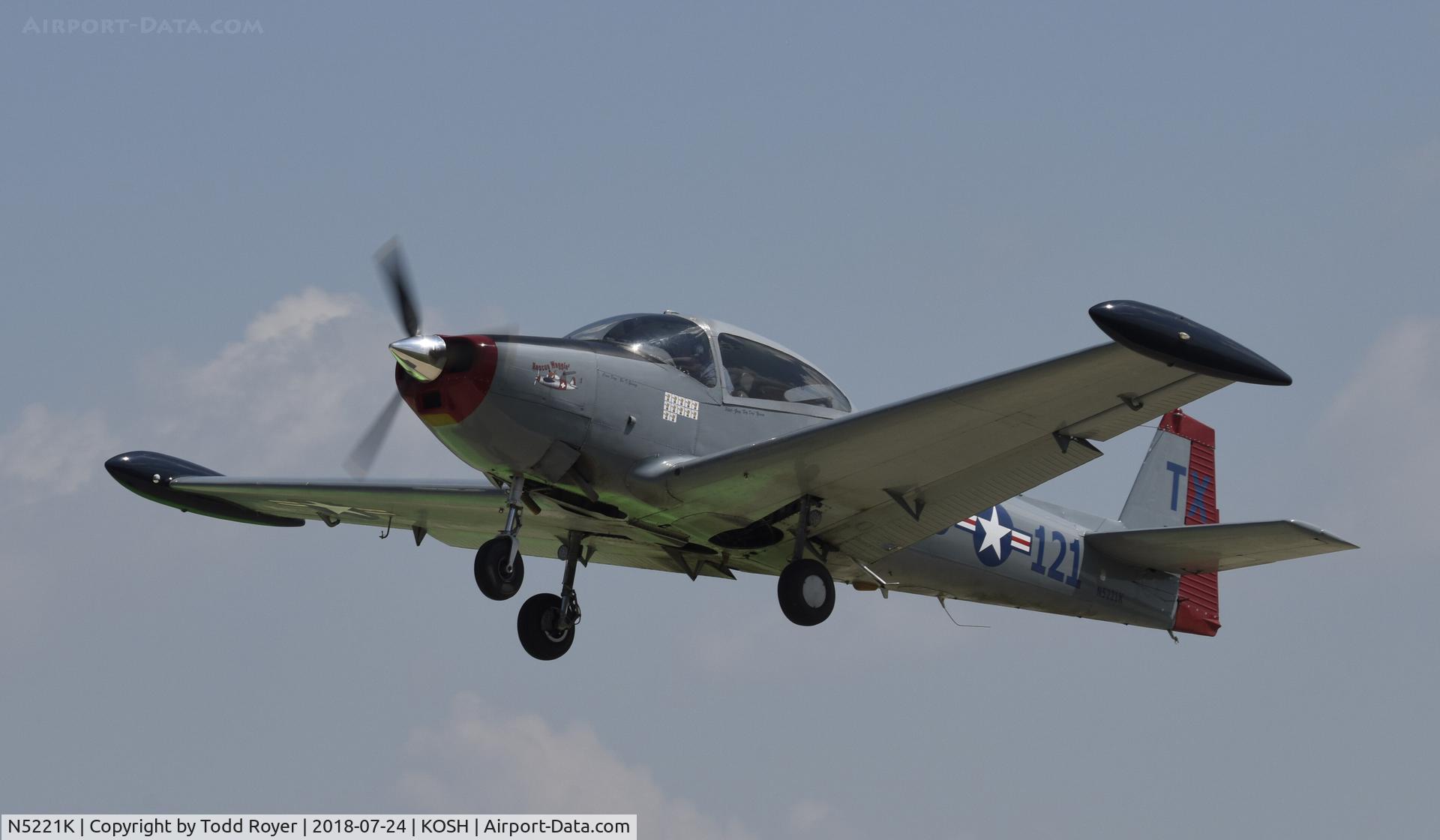 N5221K, 1950 Ryan Navion B C/N NAV-4-2121B, Airventure 2018
