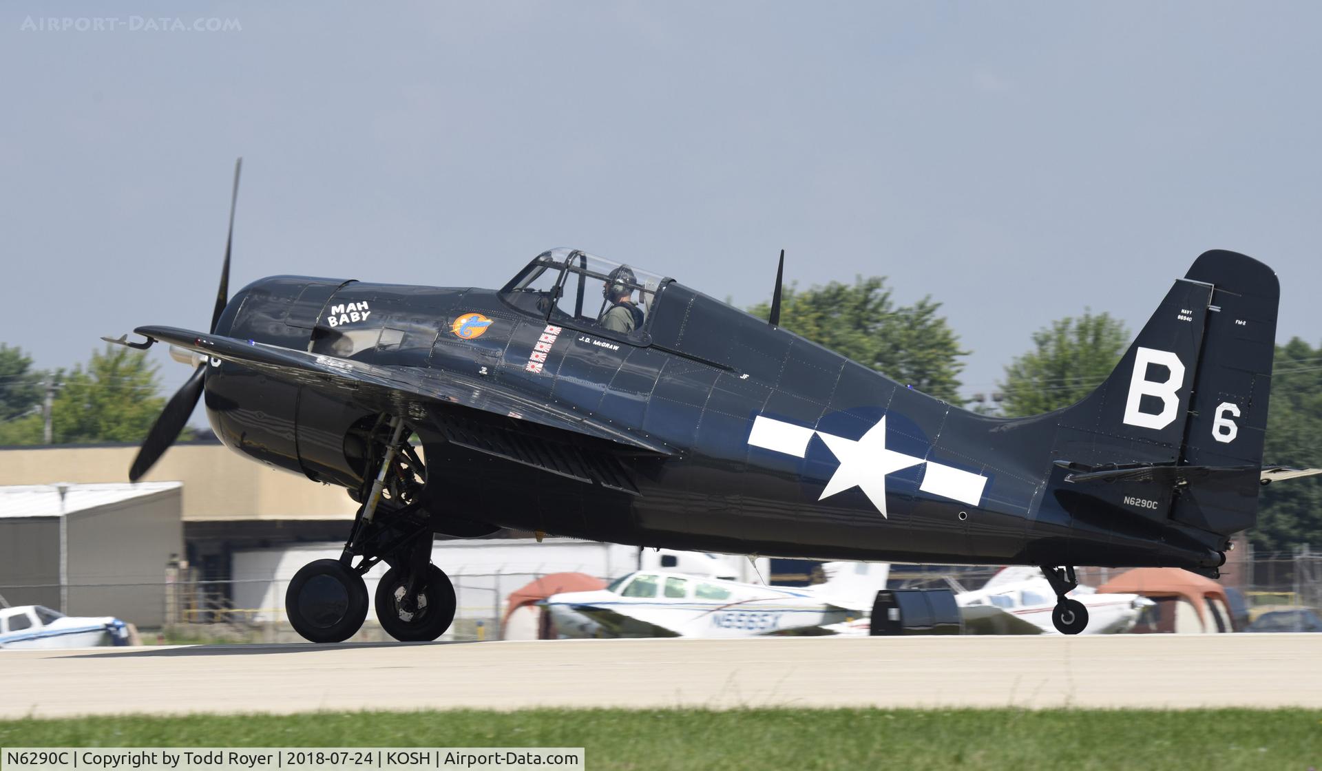 N6290C, 1945 General Motors (Grumman) FM-2 Wildcat C/N 5804, Airventure 2018