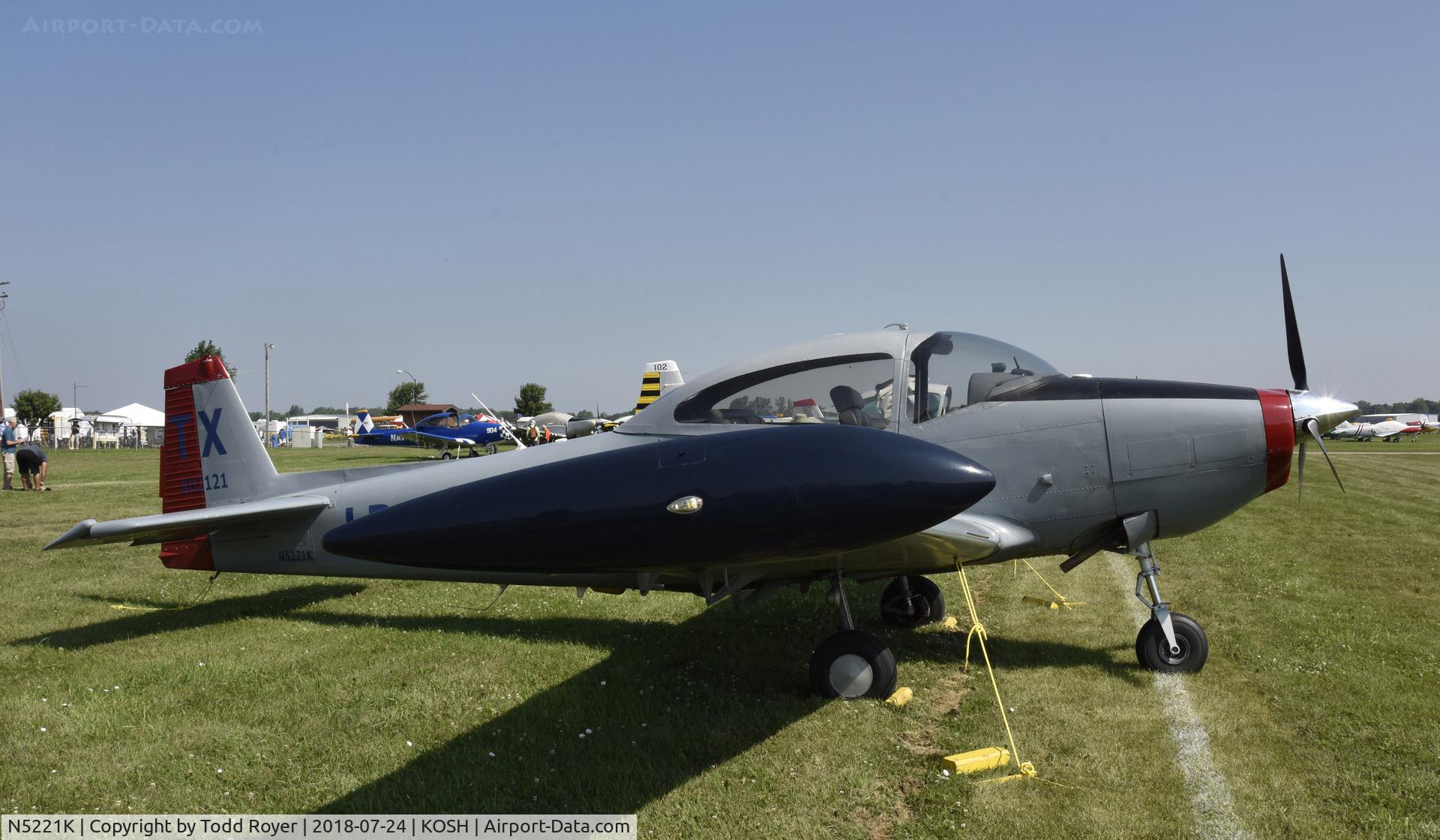 N5221K, 1950 Ryan Navion B C/N NAV-4-2121B, Airventure 2018