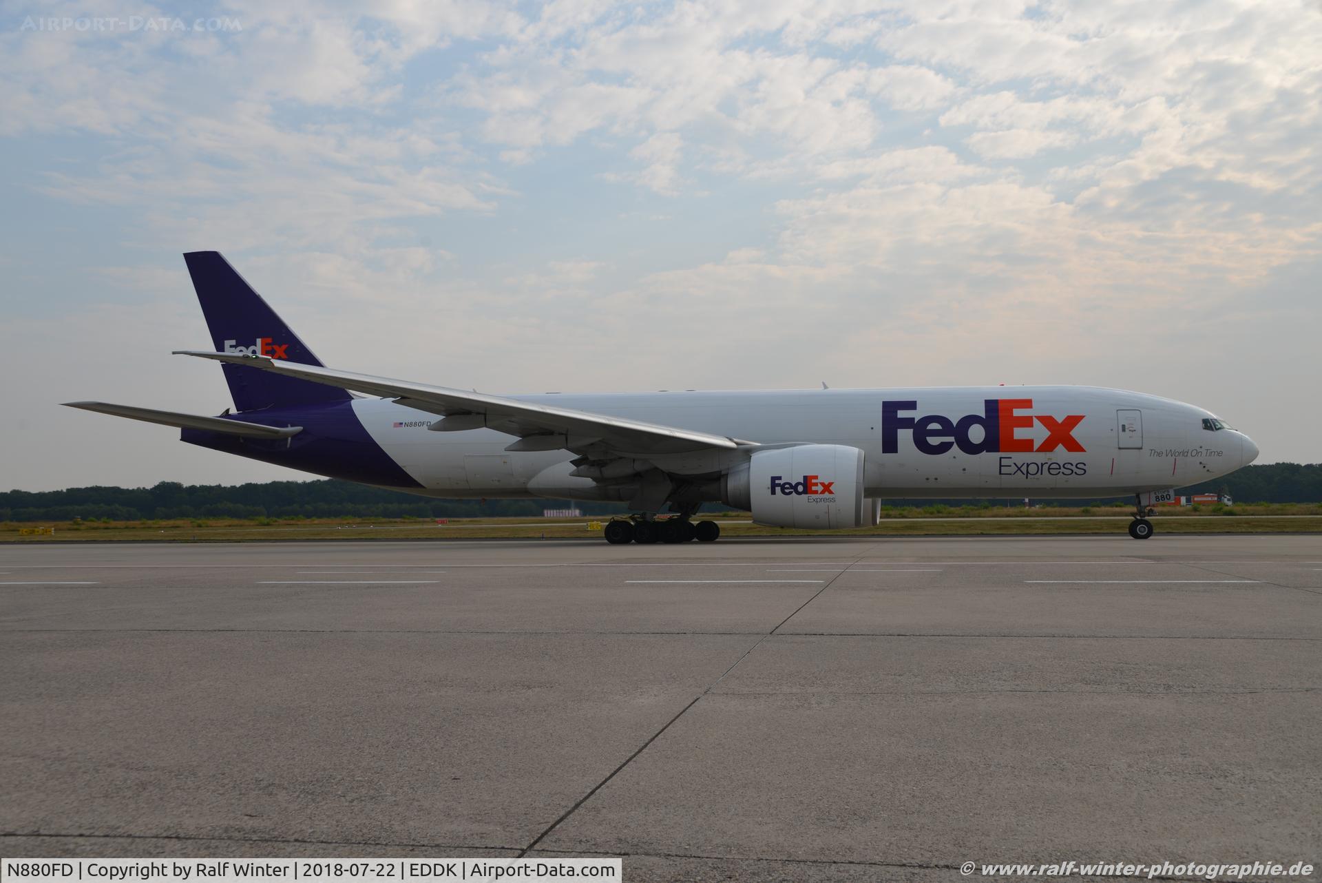 N880FD, 2008 Boeing 777-F28 C/N 32967, Boeing 777-F28 - FX FDX FedEx Federal Express 'Desiree' - 32967 - N880FD - 22.07.2018 - CGN