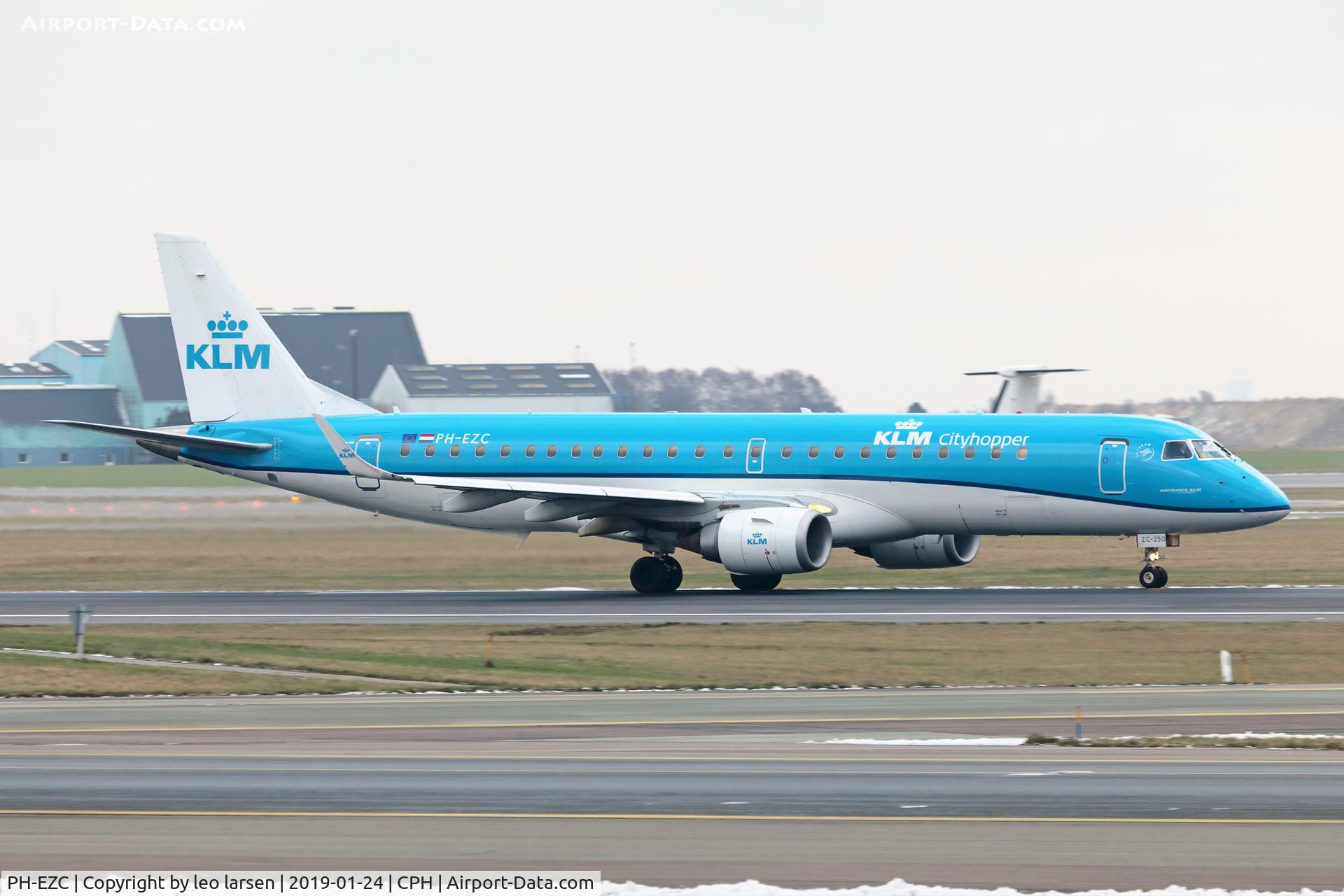 PH-EZC, 2008 Embraer 190LR (ERJ-190-100LR) C/N 19000250, Copenhagen 24.1.2019