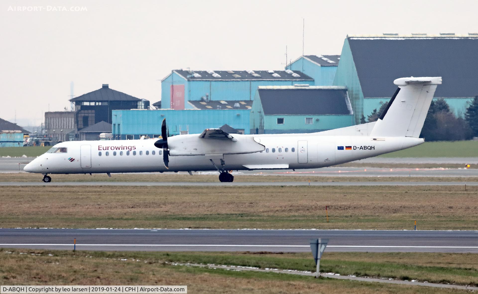 D-ABQH, 2009 De Havilland Canada DHC-8-402 Dash 8 C/N 4256, Copenhagen 24.1.2019